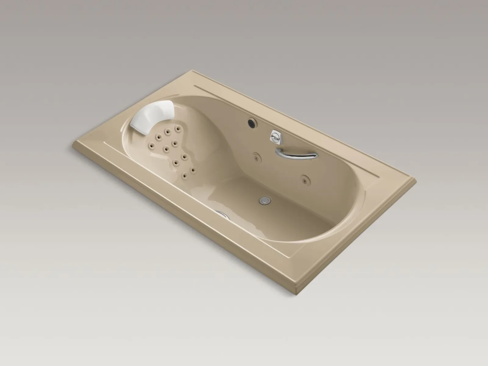 72" x 42" drop-in heated whirlpool bath^Kohler
