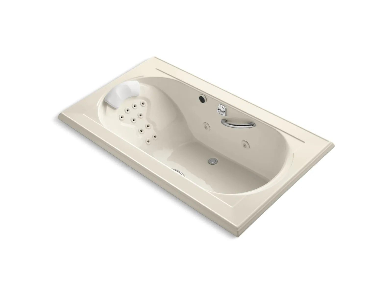 72" x 42" drop-in heated whirlpool bath^Kohler
