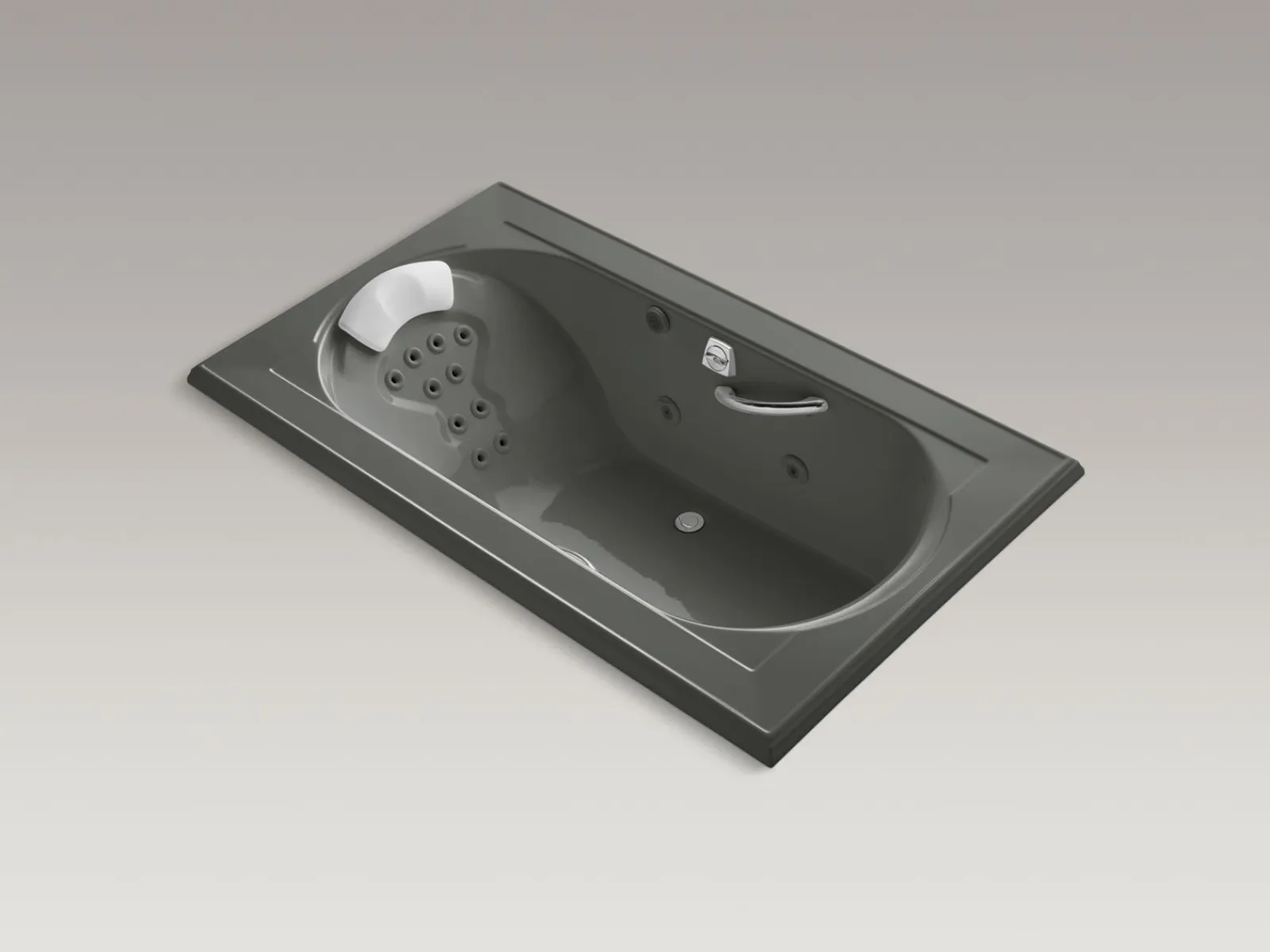 72" x 42" drop-in heated whirlpool bath^Kohler