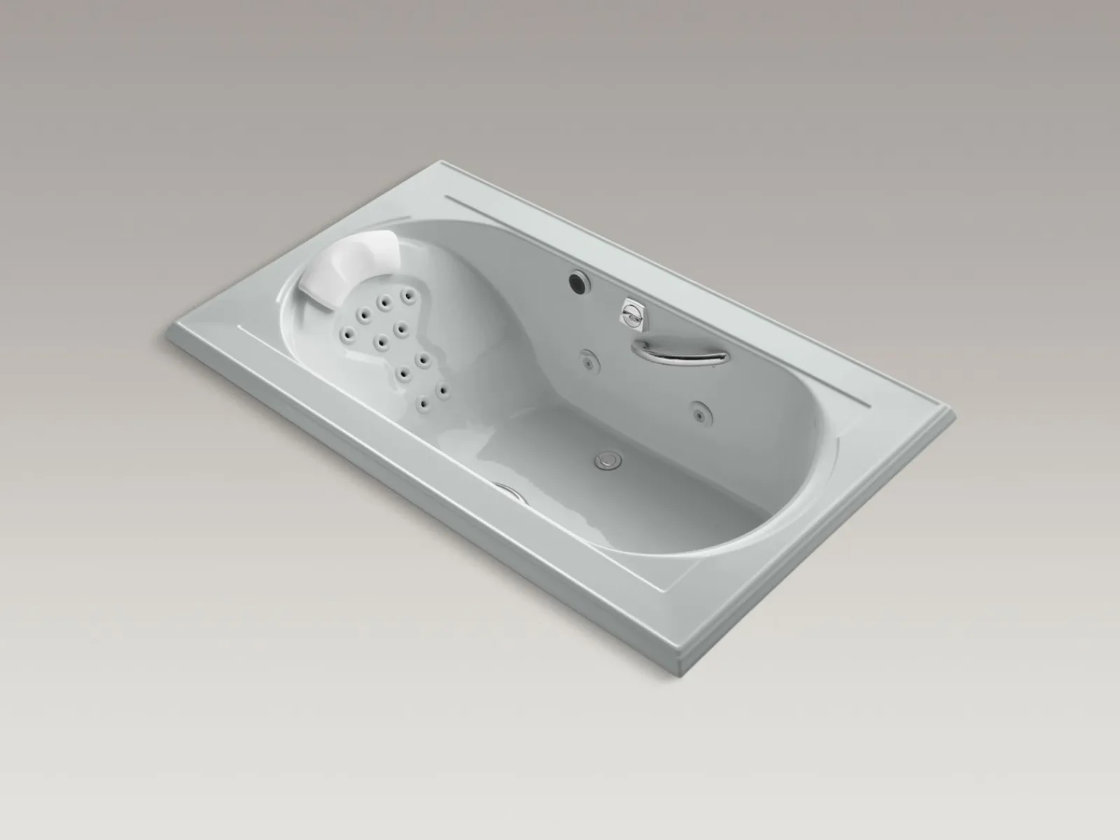 72" x 42" drop-in heated whirlpool bath^Kohler