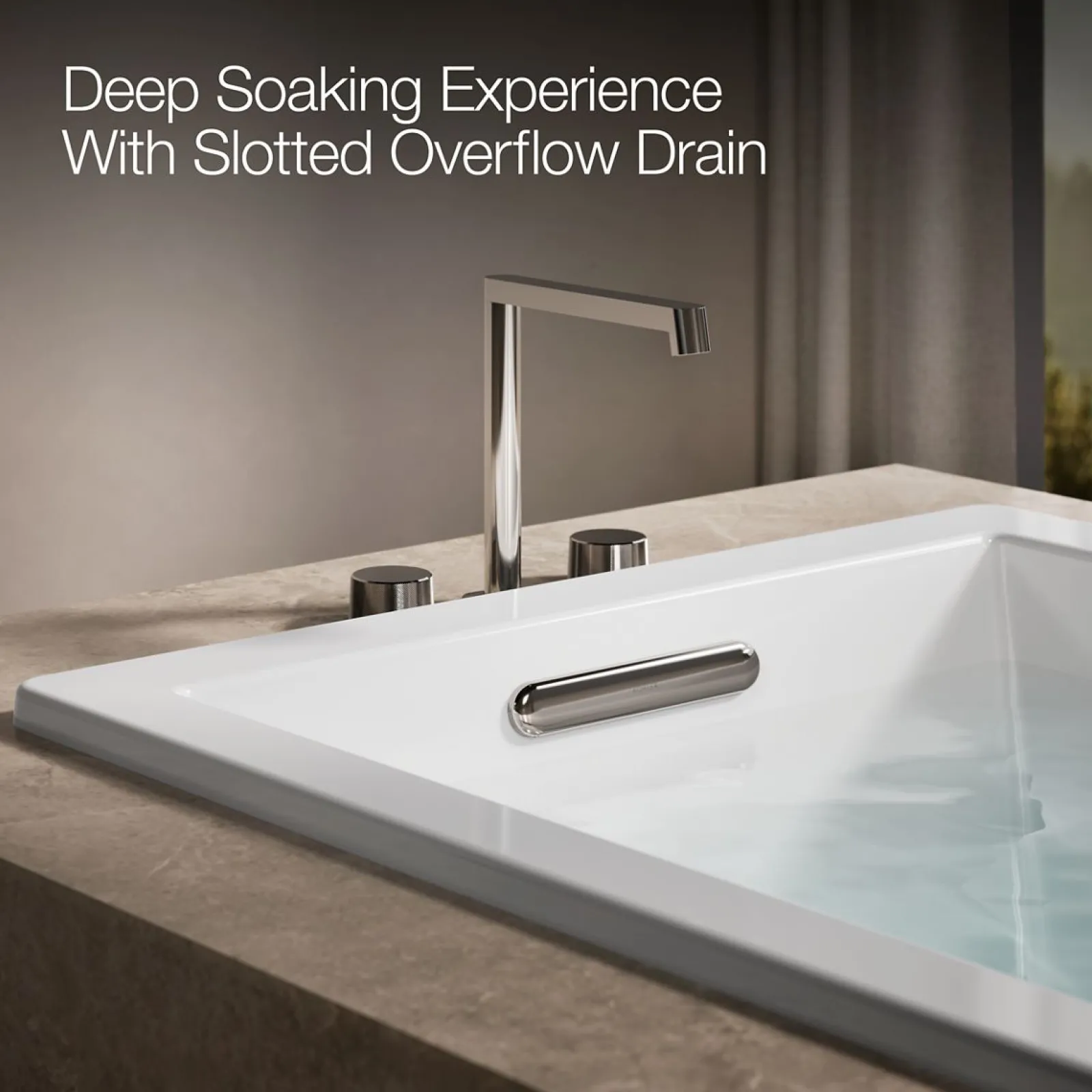 66" x 36" drop-in heated whirlpool bath^Kohler New
