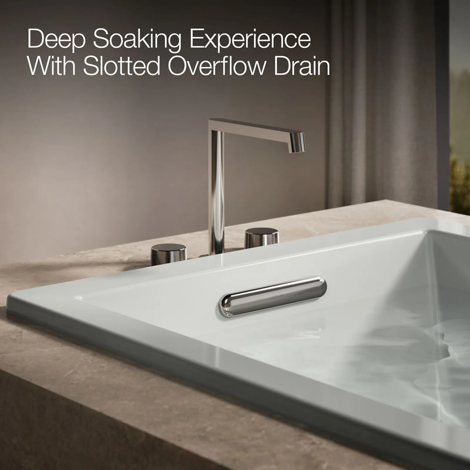 66" x 36" drop-in heated whirlpool bath^Kohler New