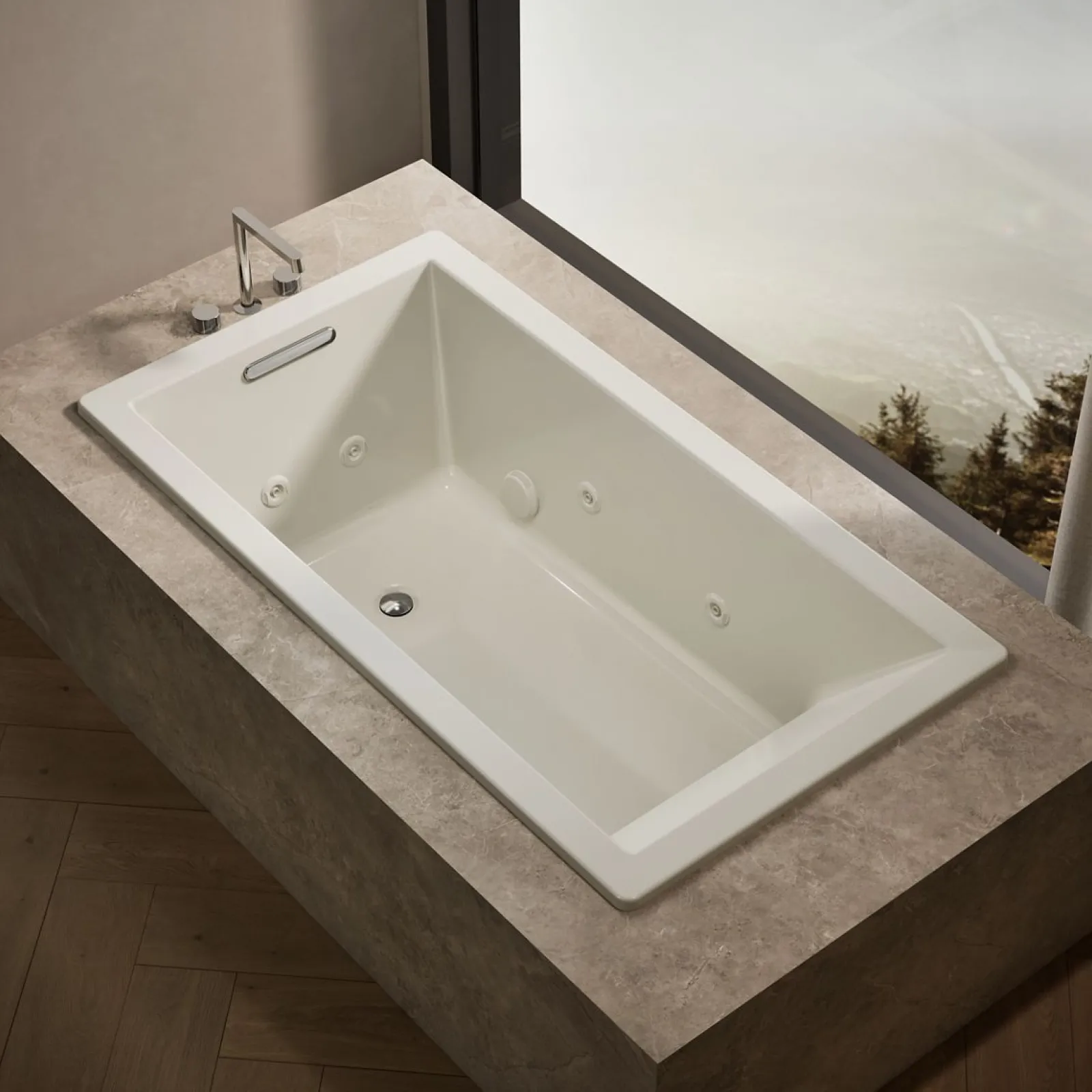 66" x 36" drop-in heated whirlpool bath^Kohler New