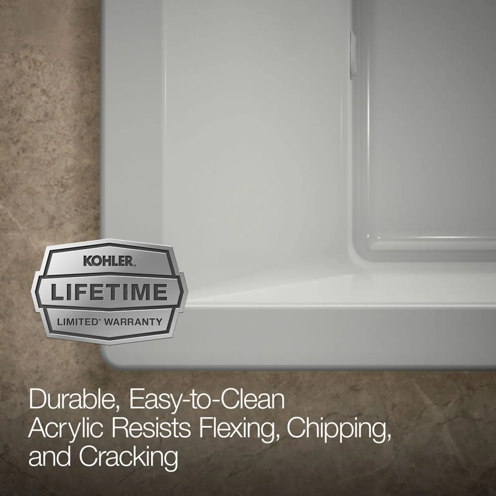 72" x 42" drop-in heated whirlpool bath^Kohler New