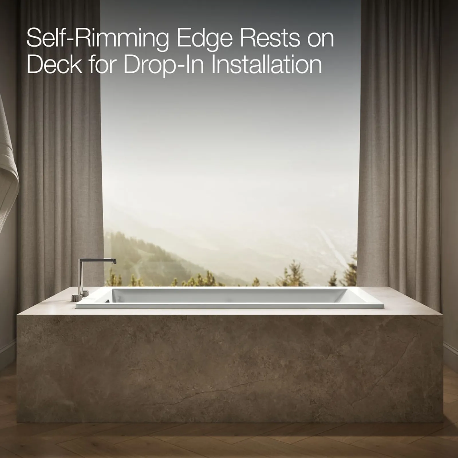 66" x 32" drop-in heated whirlpool bath^Kohler Clearance