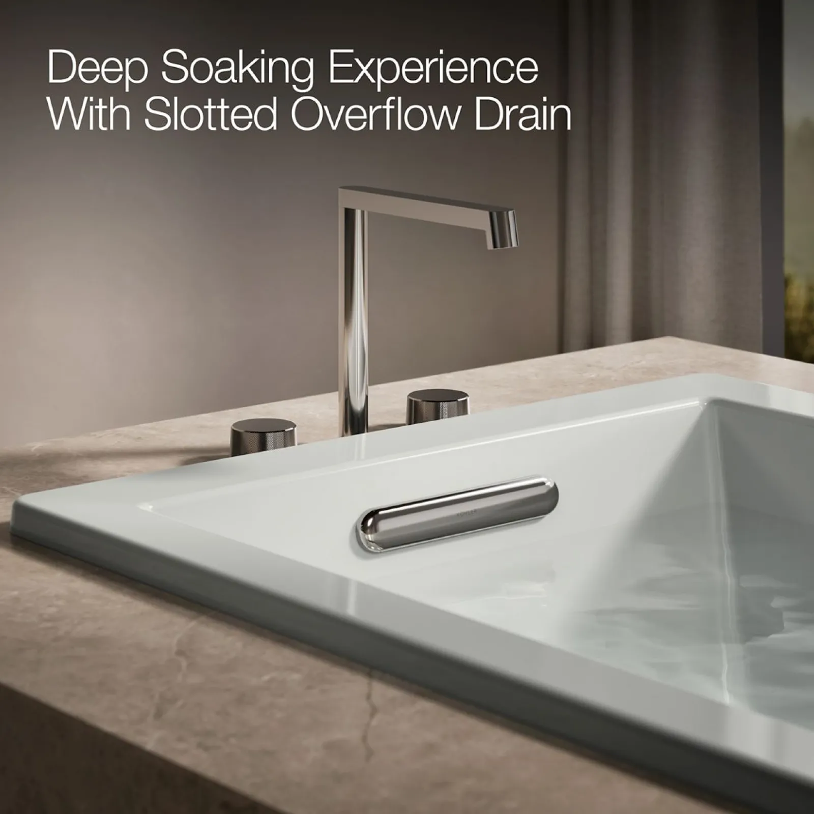66" x 32" drop-in heated whirlpool bath^Kohler Clearance