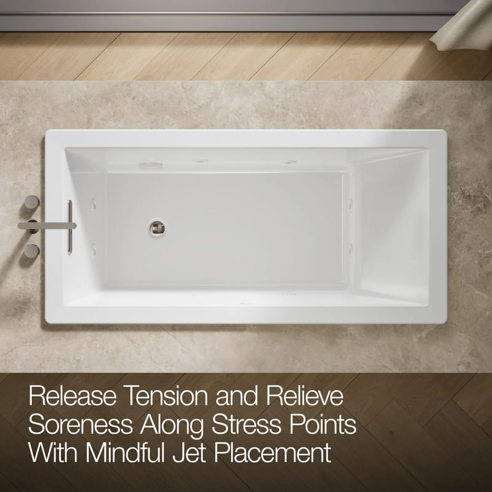 66" x 32" drop-in heated whirlpool bath^Kohler Clearance