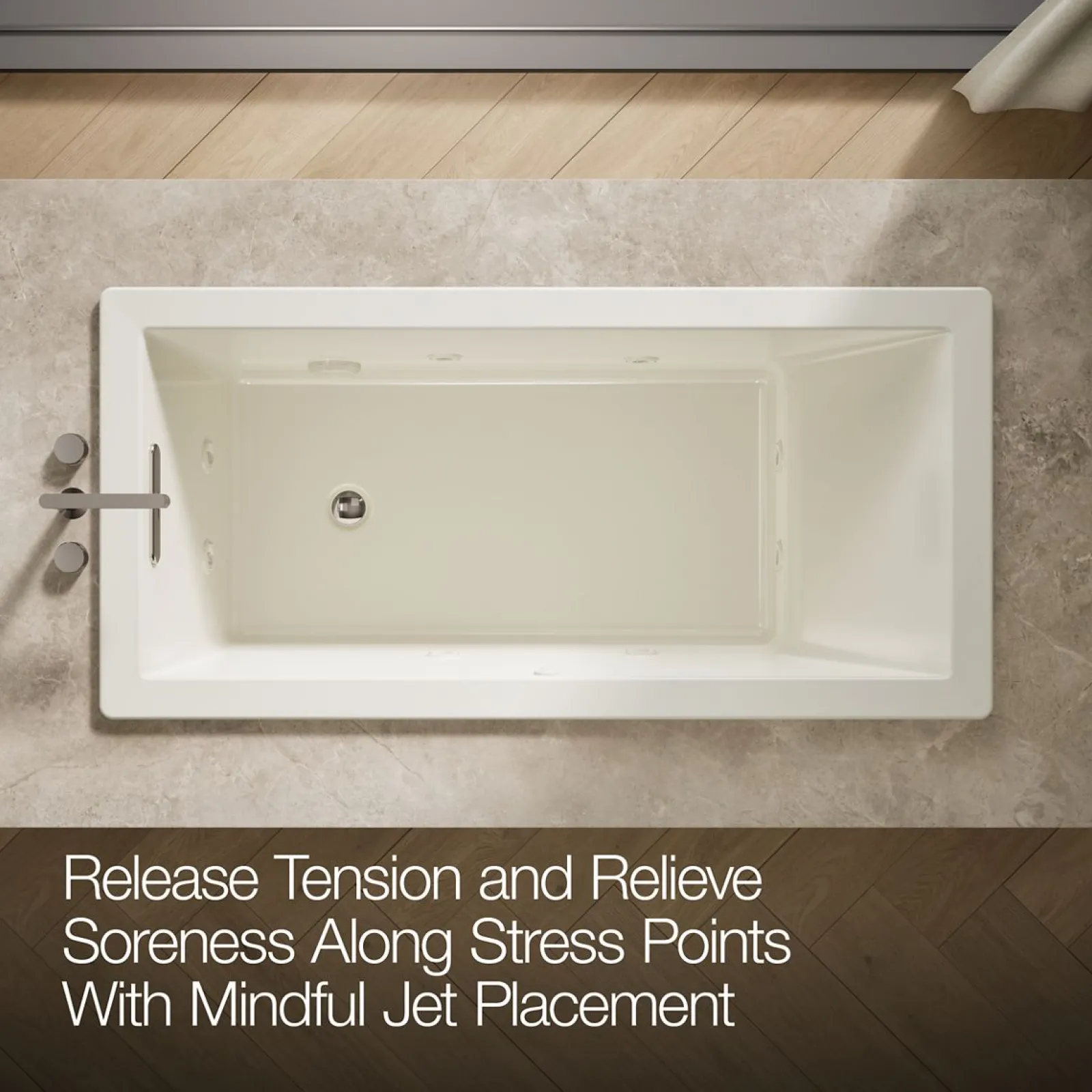 66" x 32" drop-in heated whirlpool bath^Kohler Clearance