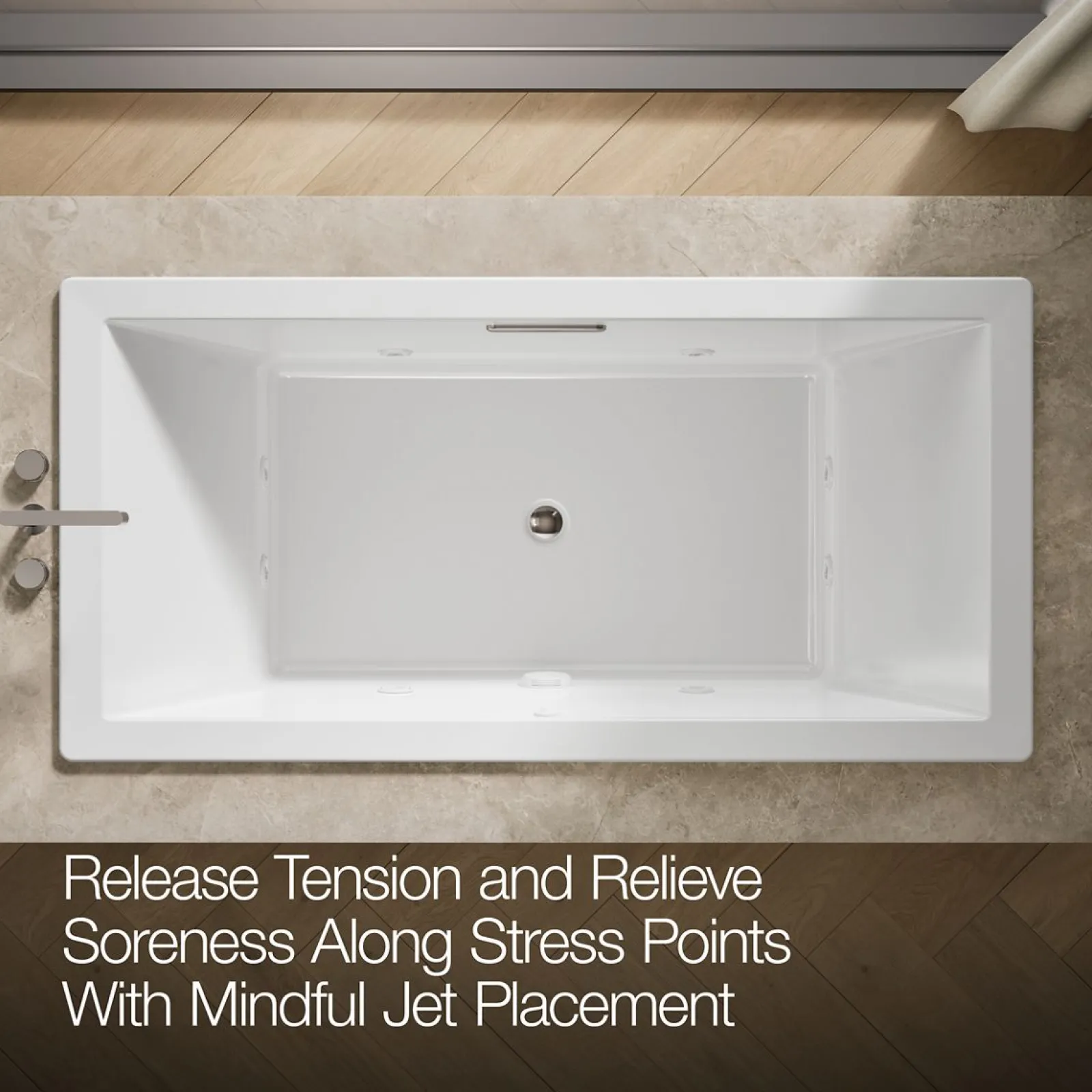 72" x 36" drop-in heated whirlpool bath^Kohler Best