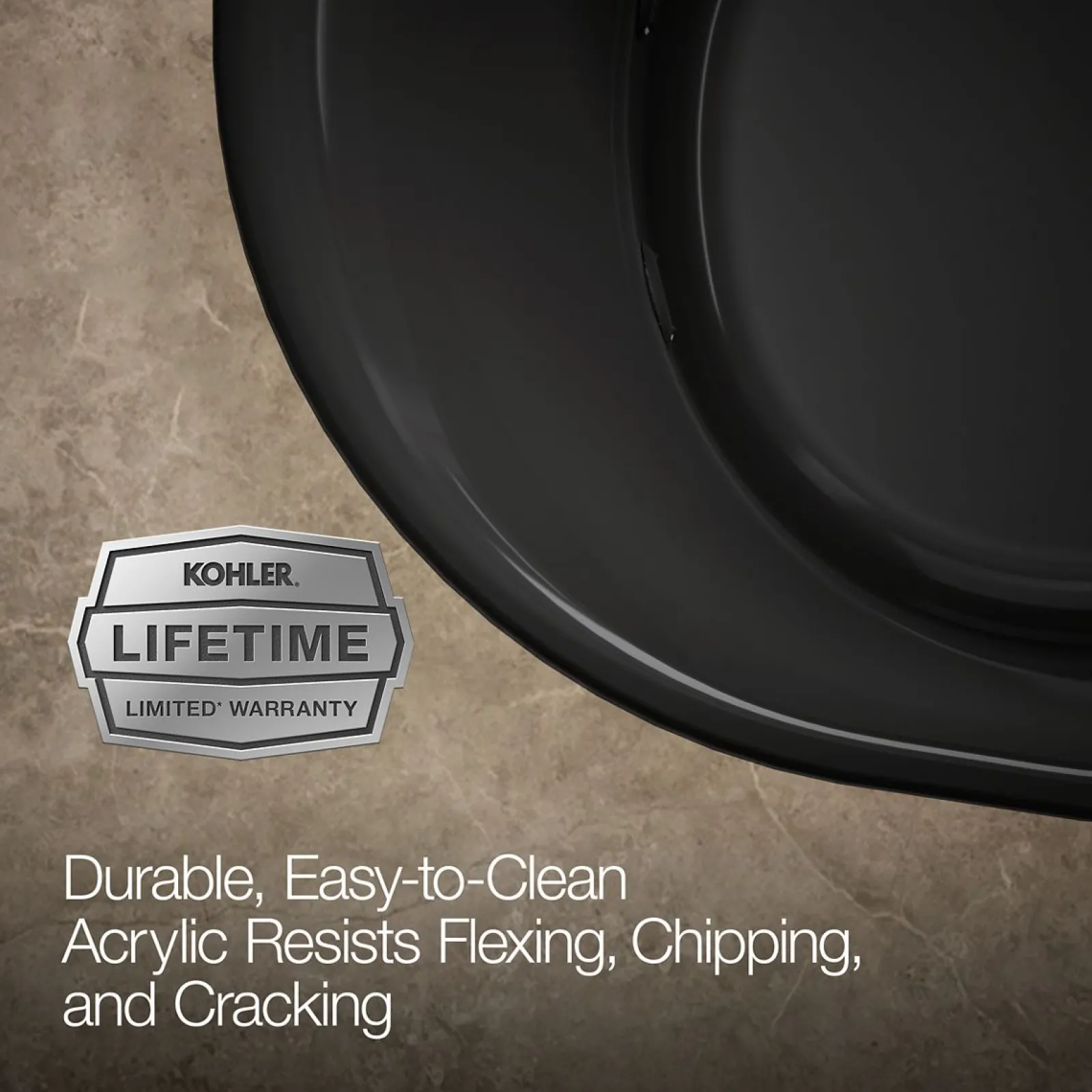 66" x 36" drop-in heated whirlpool bath^Kohler New
