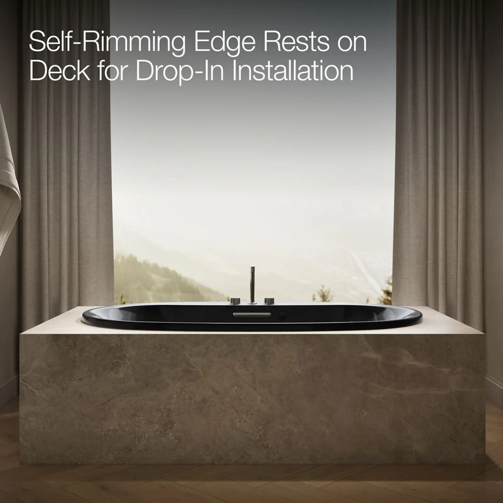 72" x 42" drop-in heated whirlpool bath^Kohler New