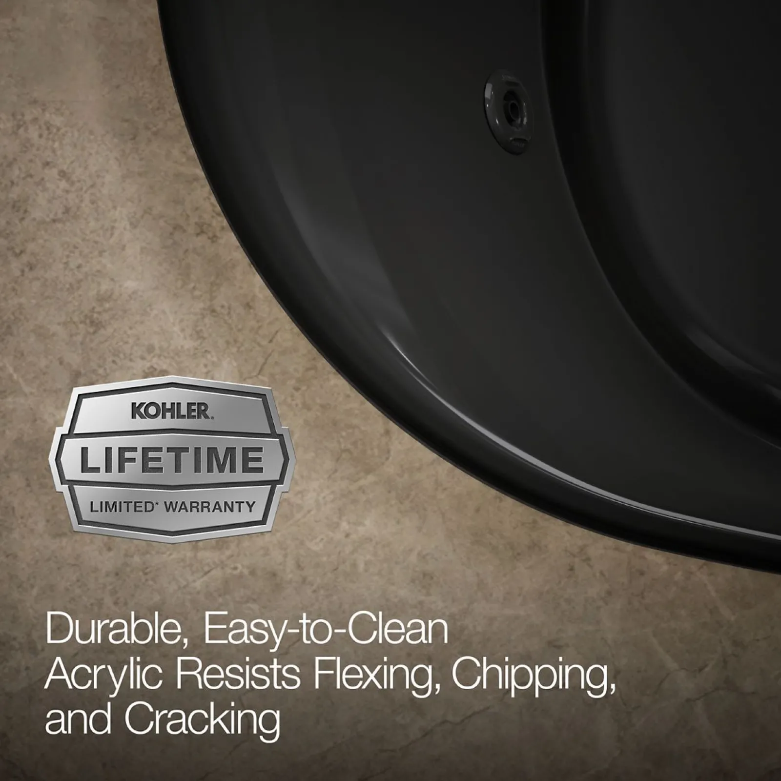 72" x 42" drop-in heated whirlpool bath^Kohler New