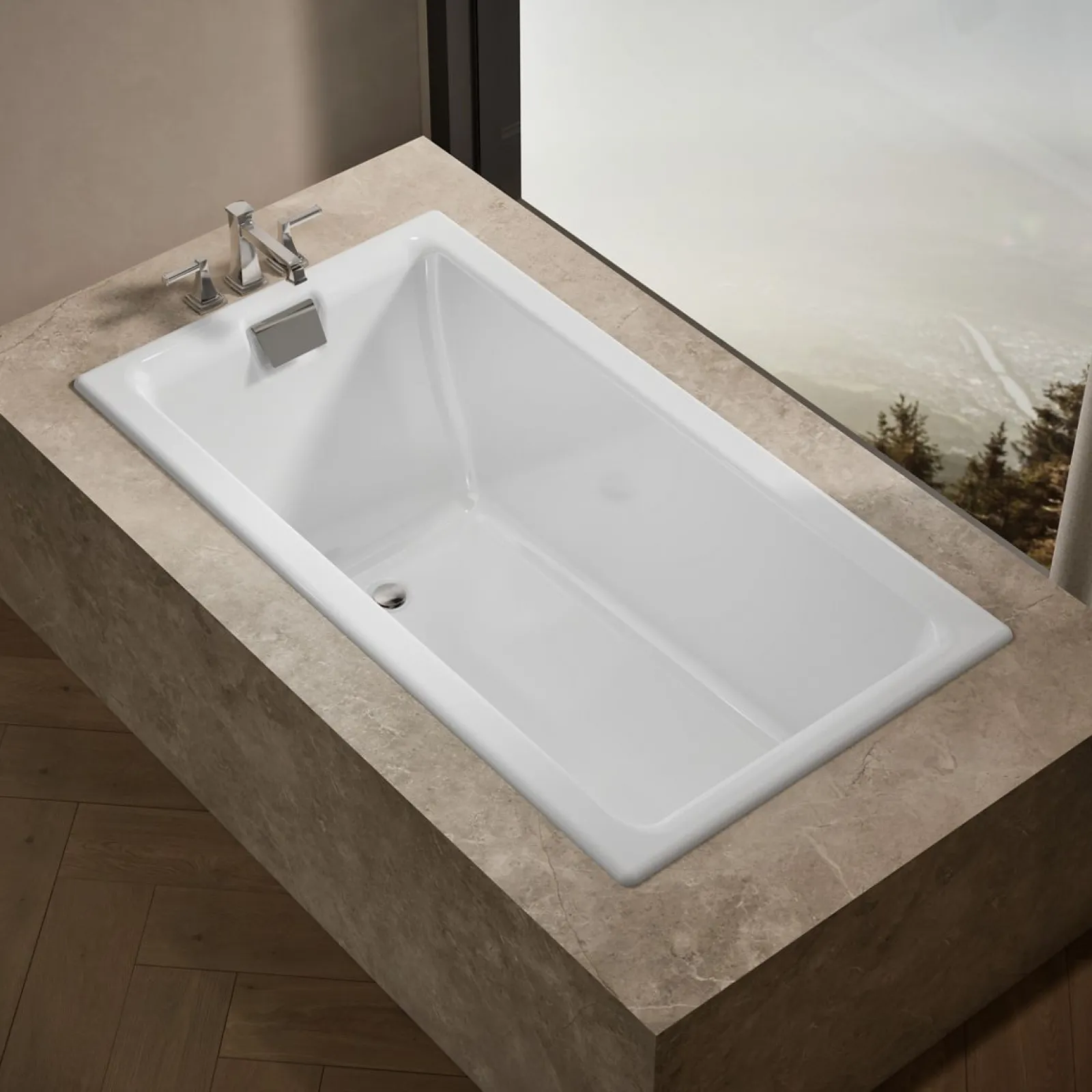 66" x 36" drop-in/undermount bath^Kohler
