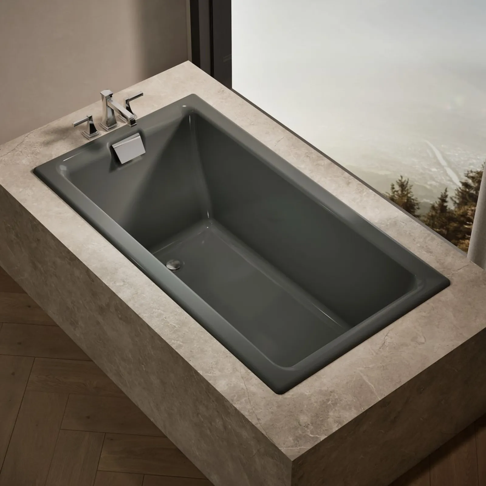 66" x 36" drop-in/undermount bath^Kohler