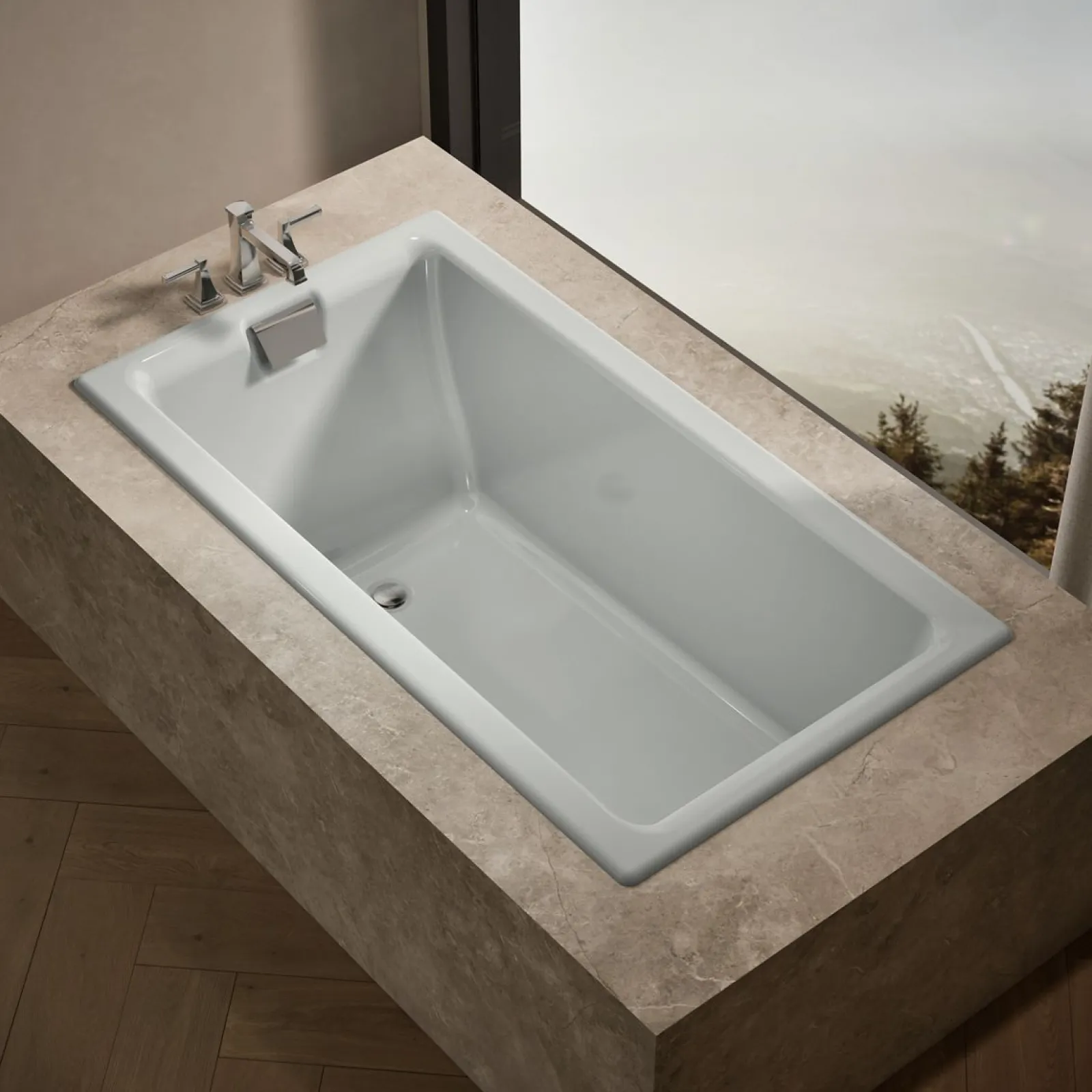 66" x 36" drop-in/undermount bath^Kohler