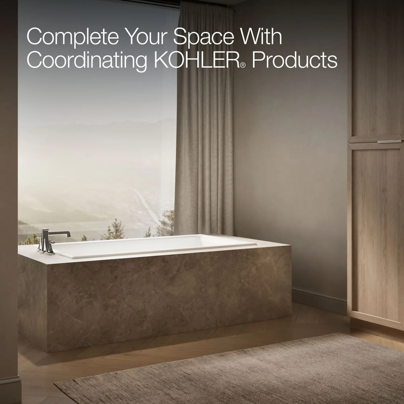 66" x 36" drop-in/undermount bath^Kohler