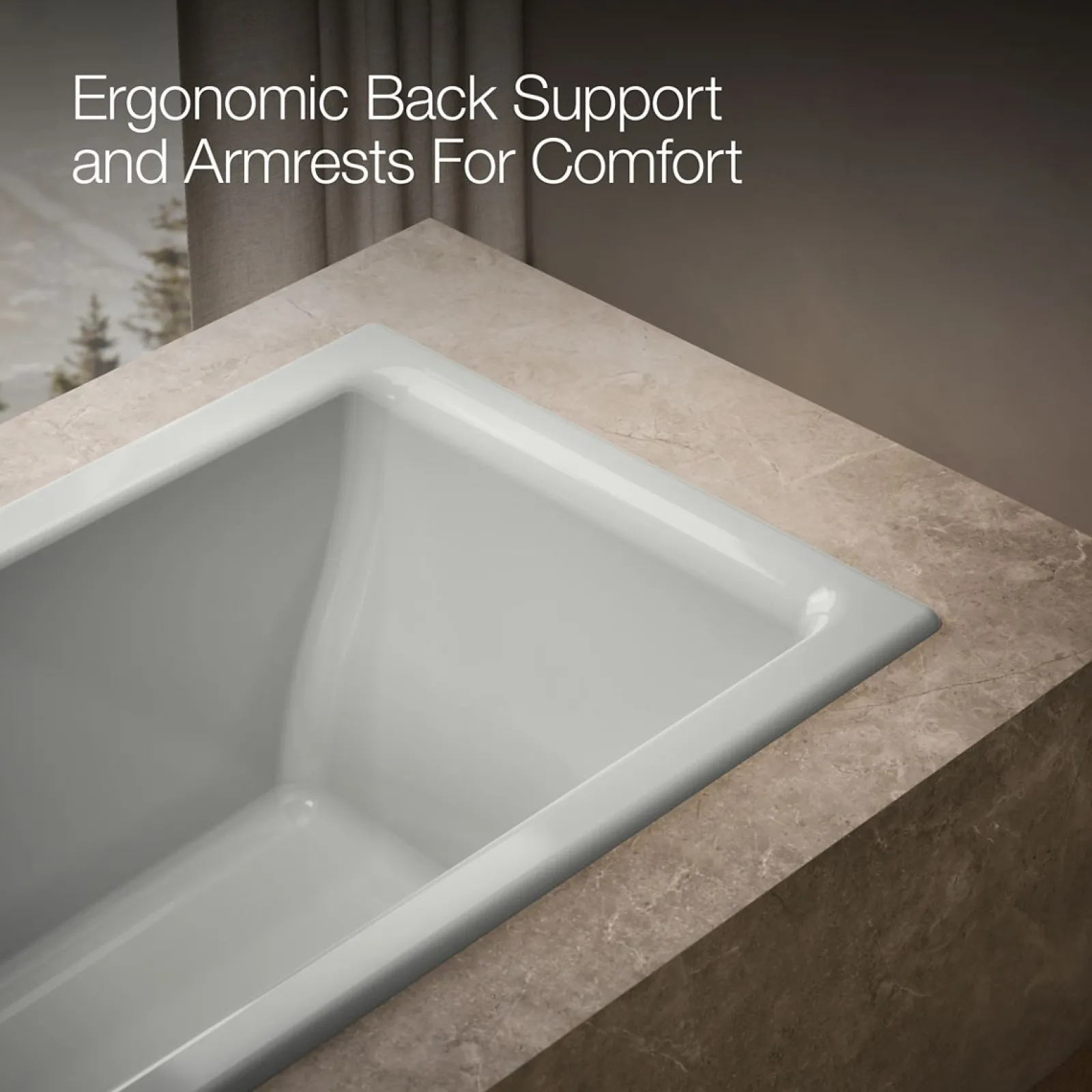 66" x 36" drop-in/undermount bath^Kohler