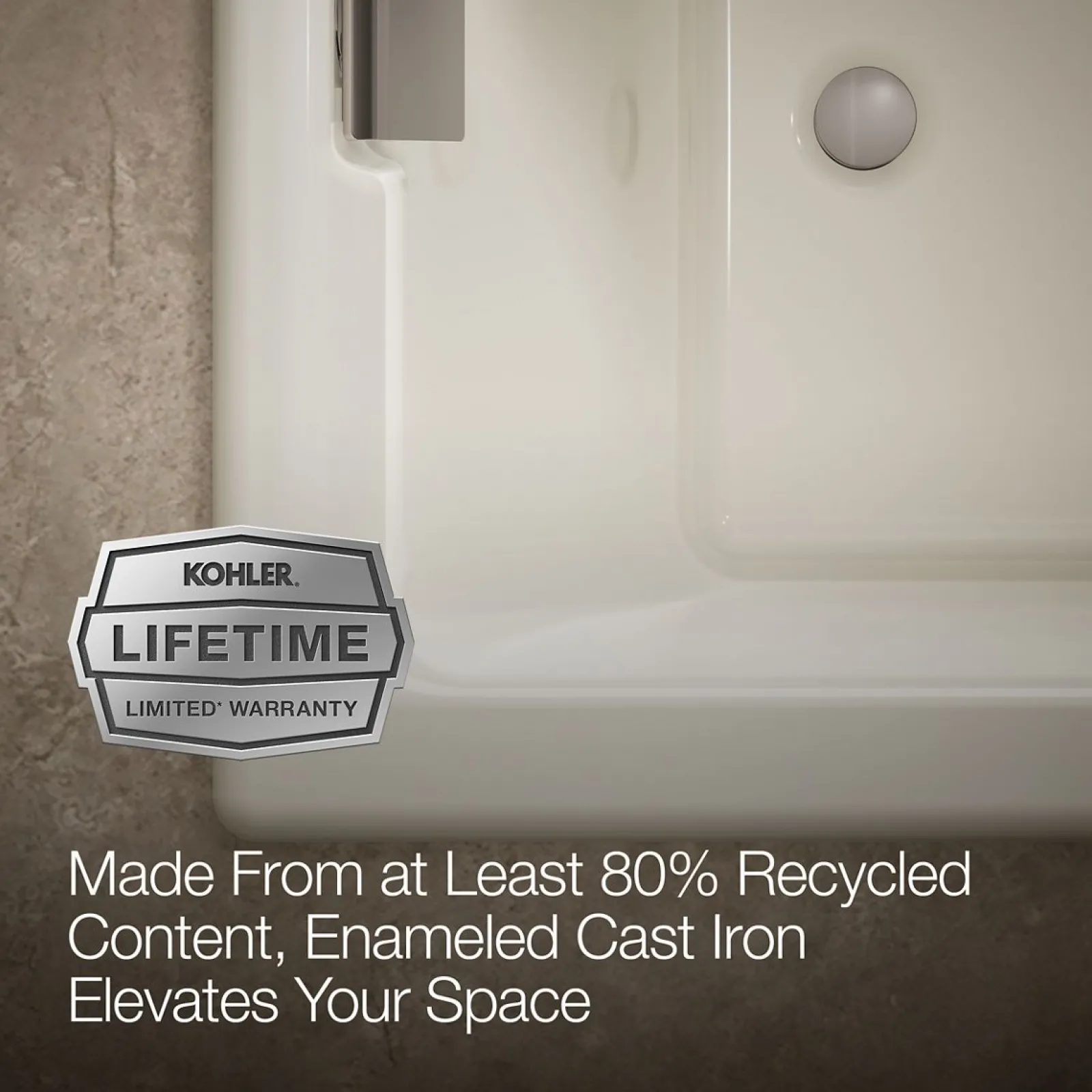 66" x 36" drop-in/undermount bath^Kohler