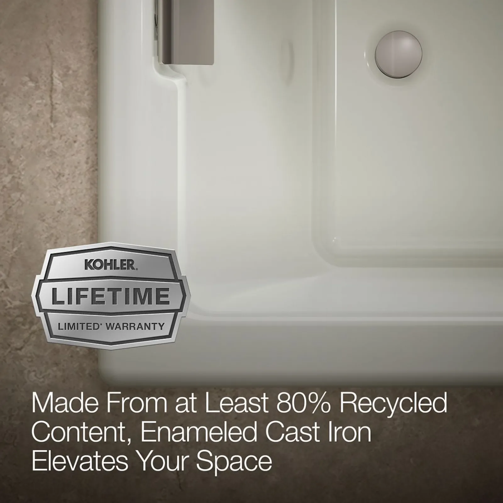 66" x 36" drop-in/undermount bath^Kohler