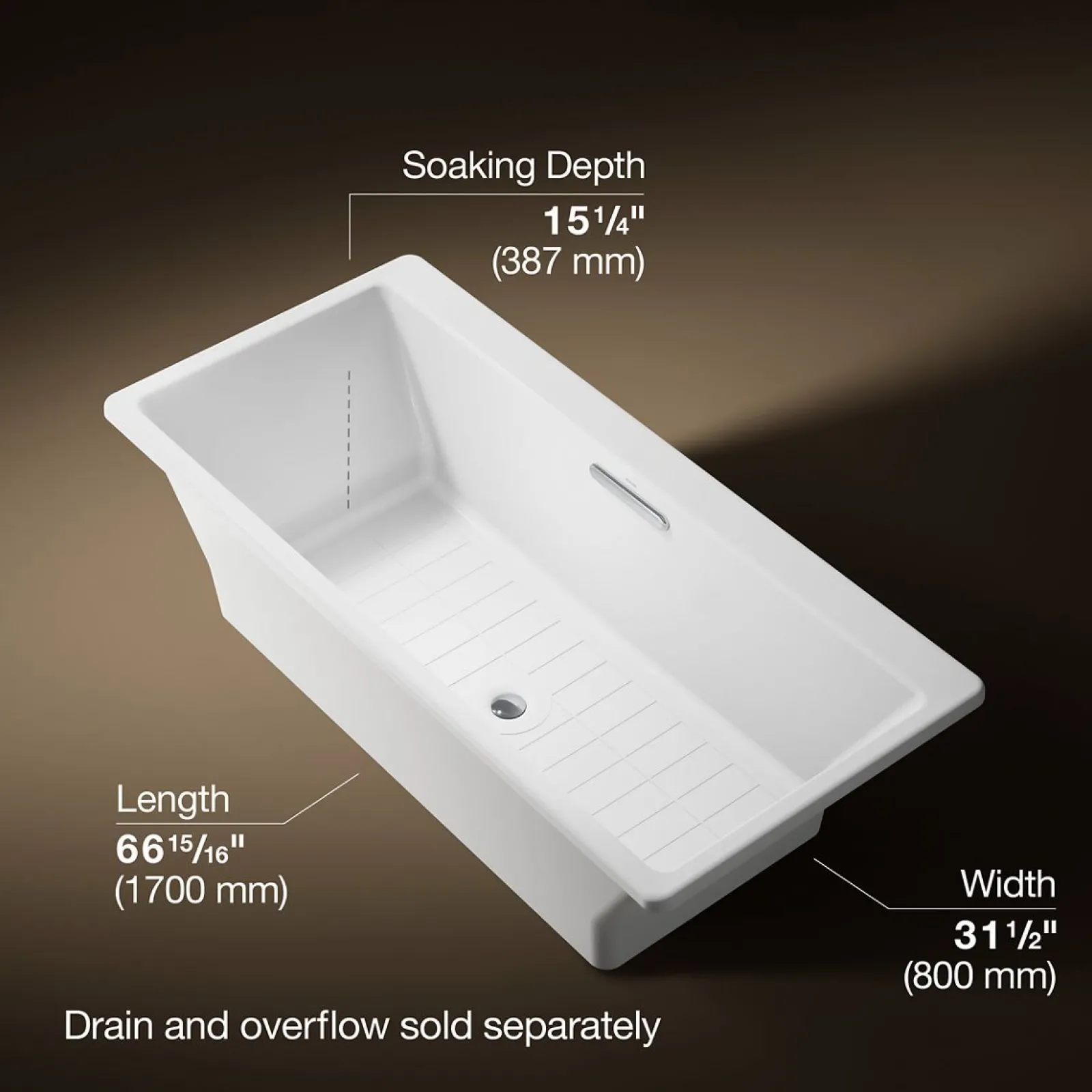 67" x 31-1/2" drop-in/undermount bath^Kohler Sale