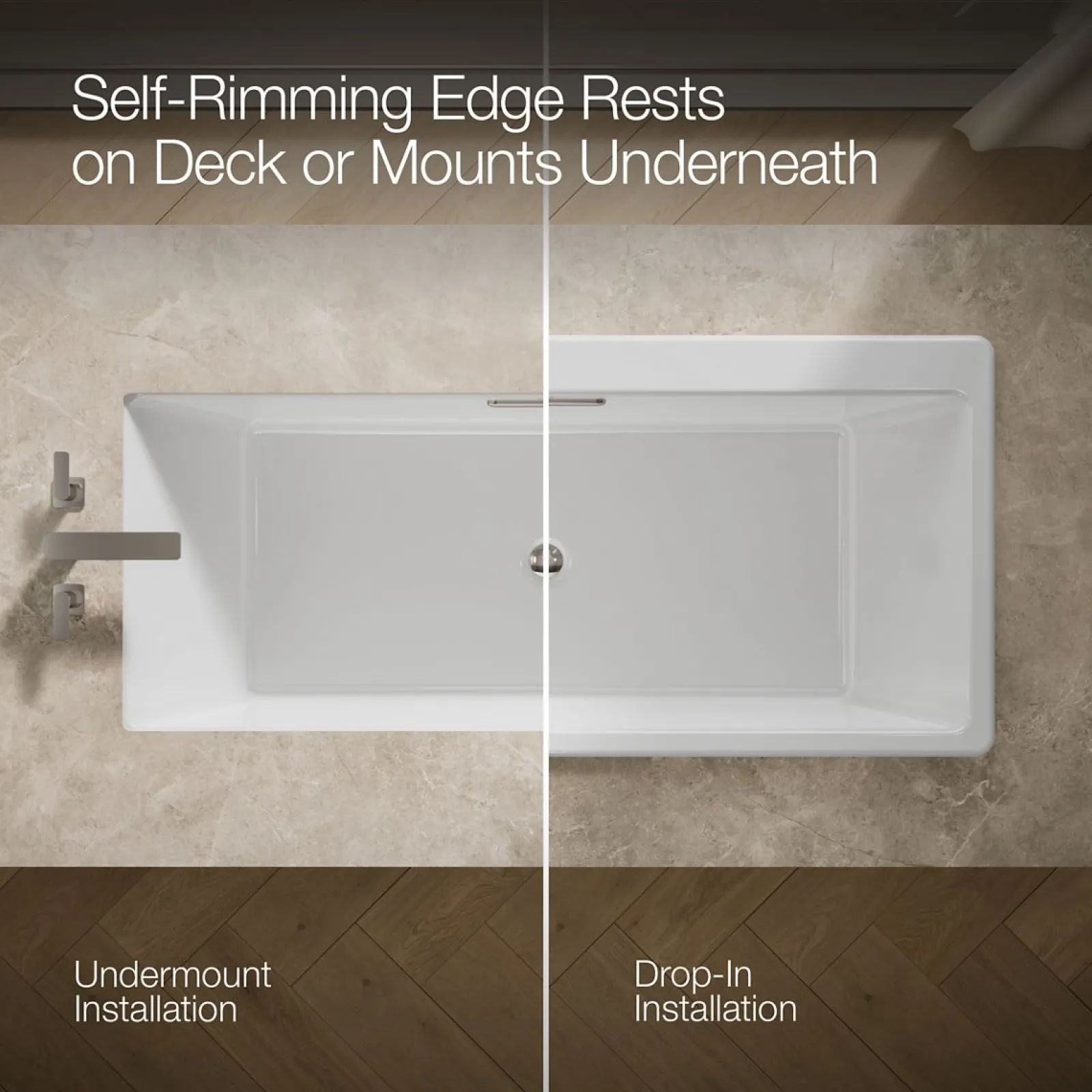 67" x 31-1/2" drop-in/undermount bath^Kohler Sale
