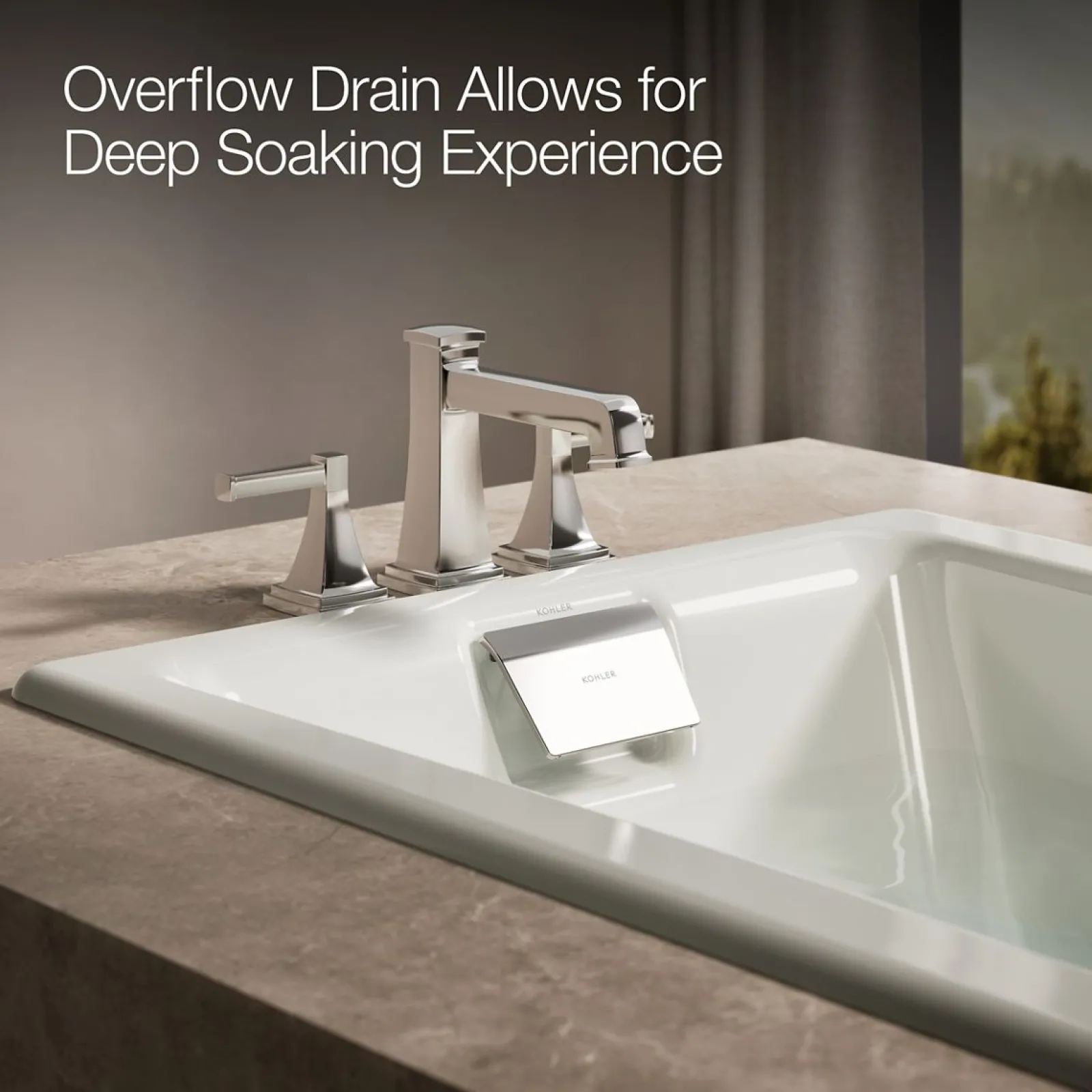60" x 32" drop-in/undermount whirlpool bath^Kohler New