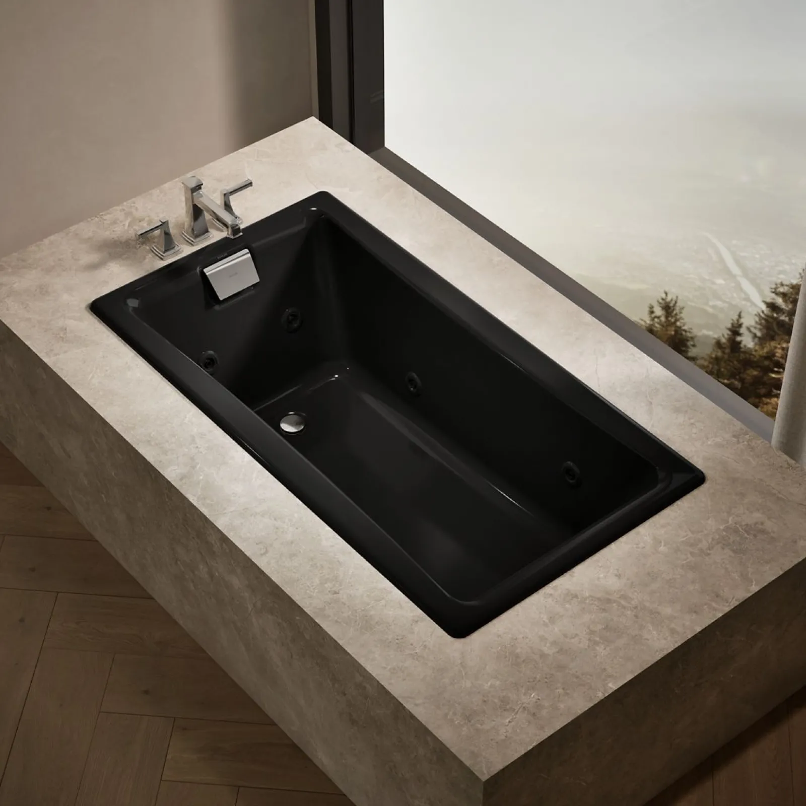 60" x 32" drop-in/undermount whirlpool bath^Kohler New