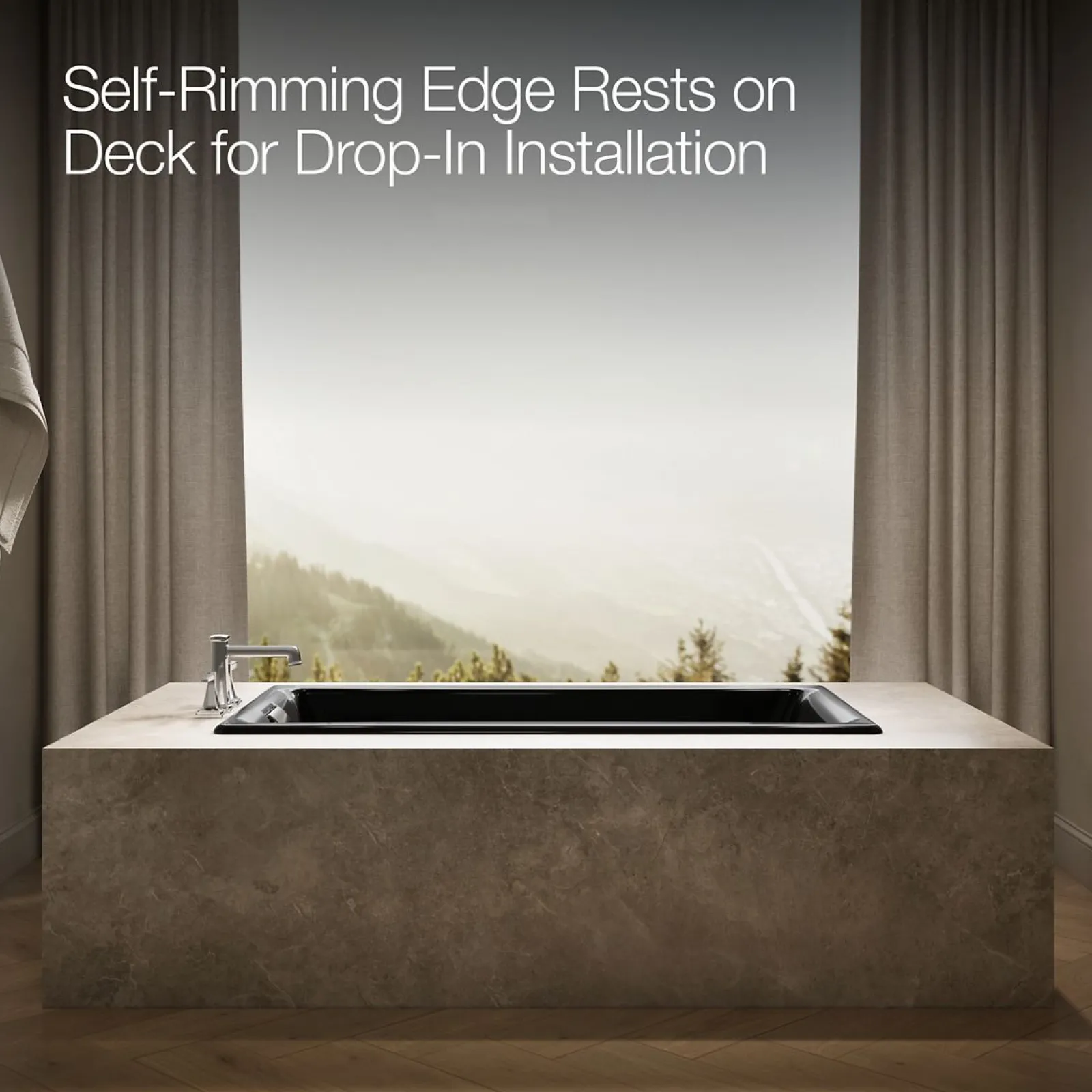 60" x 32" drop-in/undermount whirlpool bath^Kohler Online