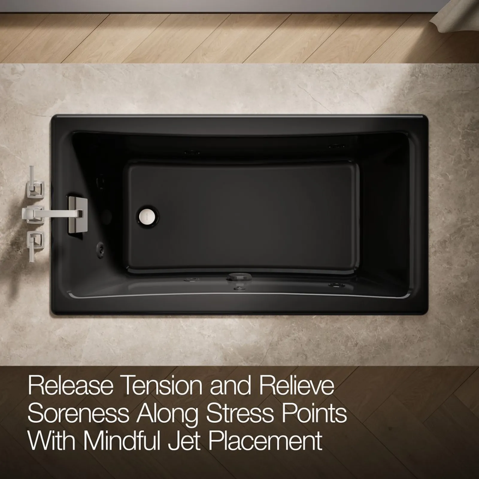 60" x 32" drop-in/undermount whirlpool bath^Kohler Online