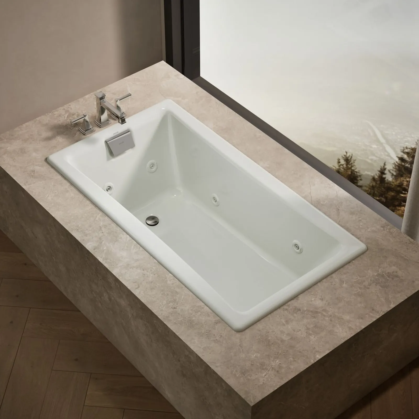 60" x 32" drop-in/undermount whirlpool bath^Kohler Online