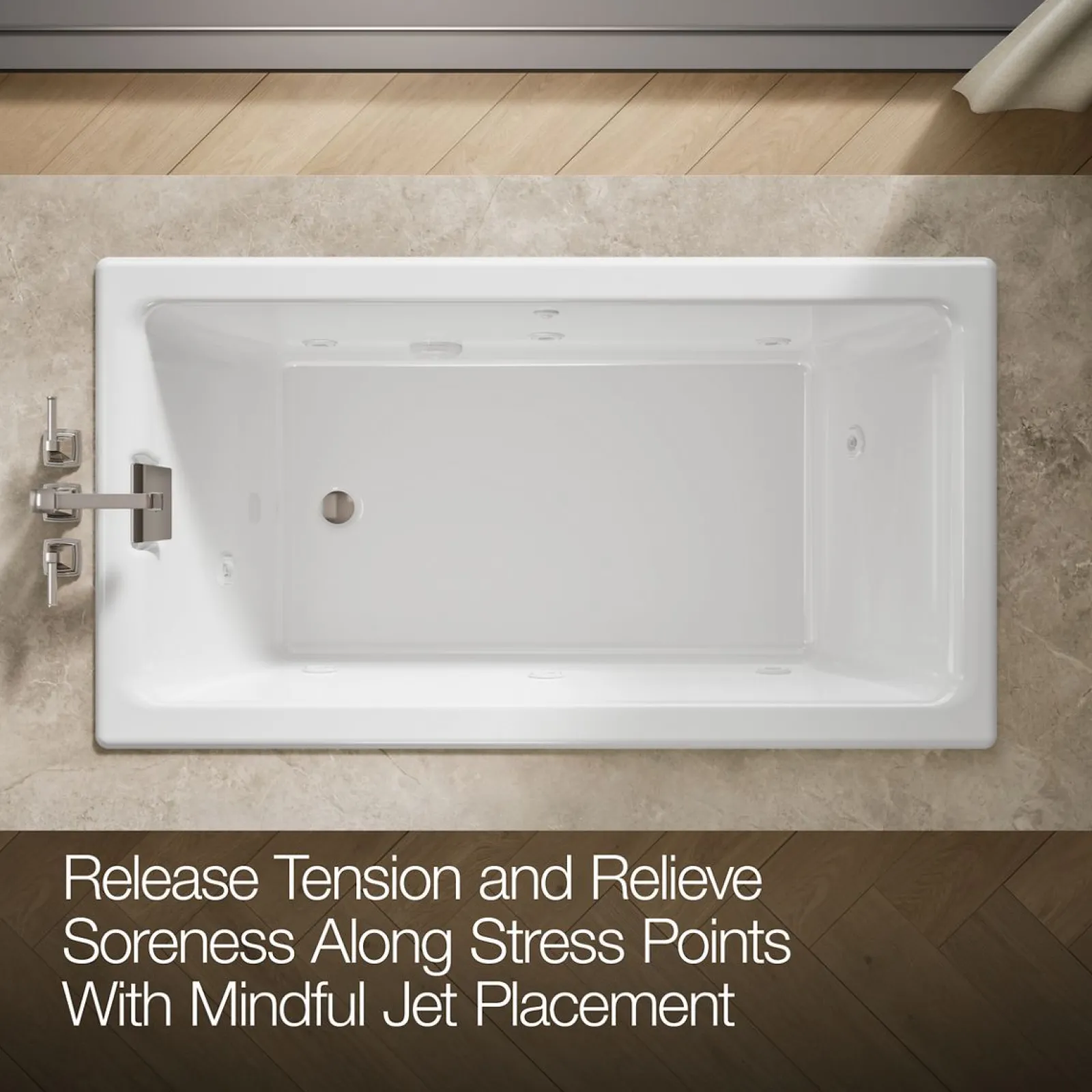66" x 36" drop-in/undermount whirlpool bath^Kohler Sale