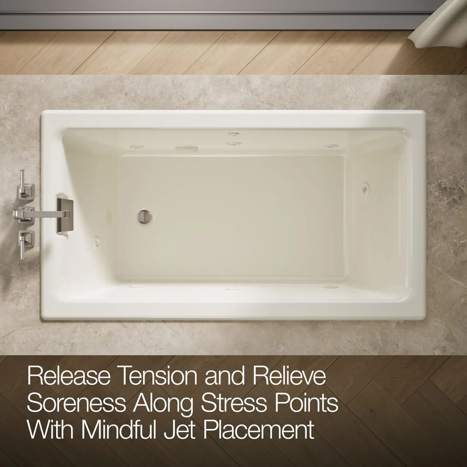 66" x 36" drop-in/undermount whirlpool bath^Kohler Online