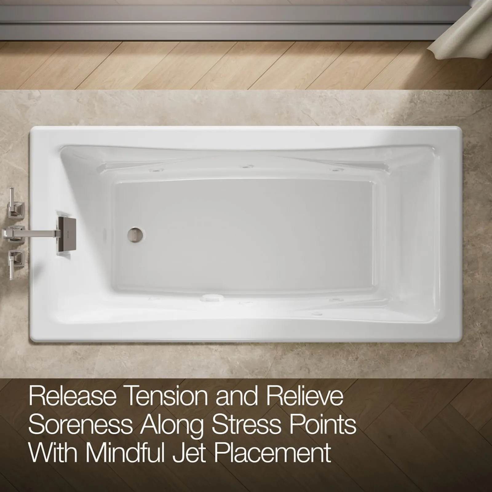 71-3/4" x 36" drop-in/undermount whirlpool bath^Kohler