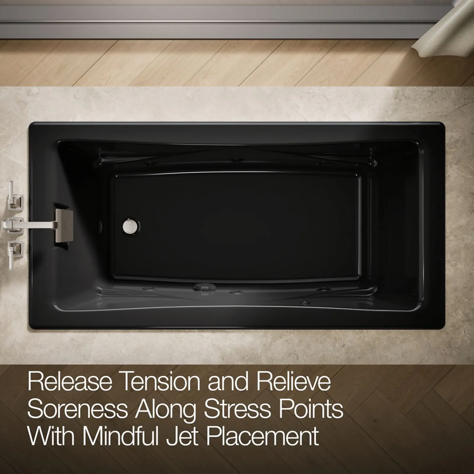 71-3/4" x 36" drop-in/undermount whirlpool bath^Kohler