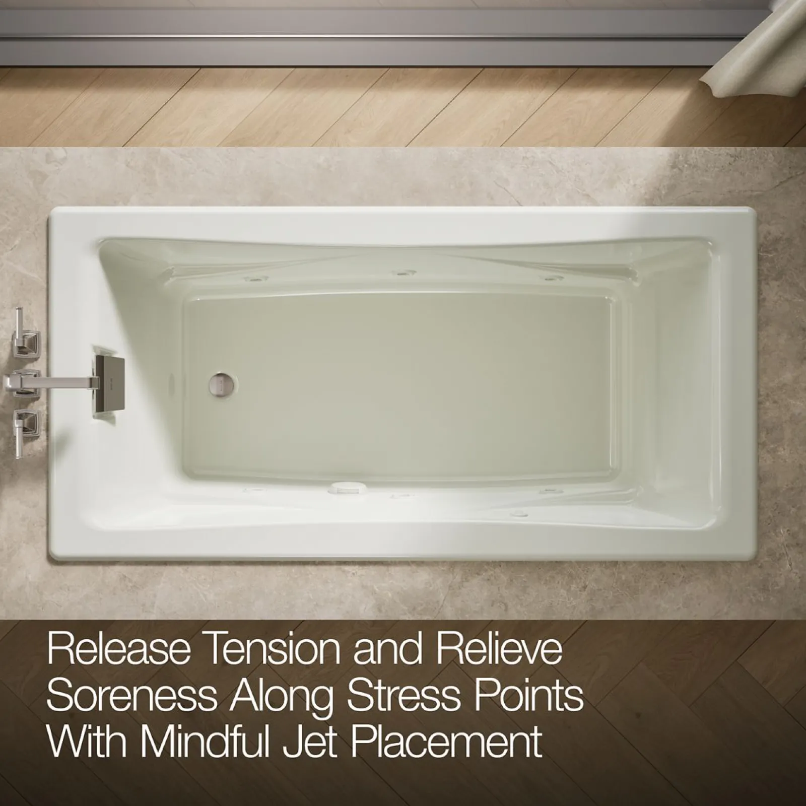 71-3/4" x 36" drop-in/undermount whirlpool bath^Kohler