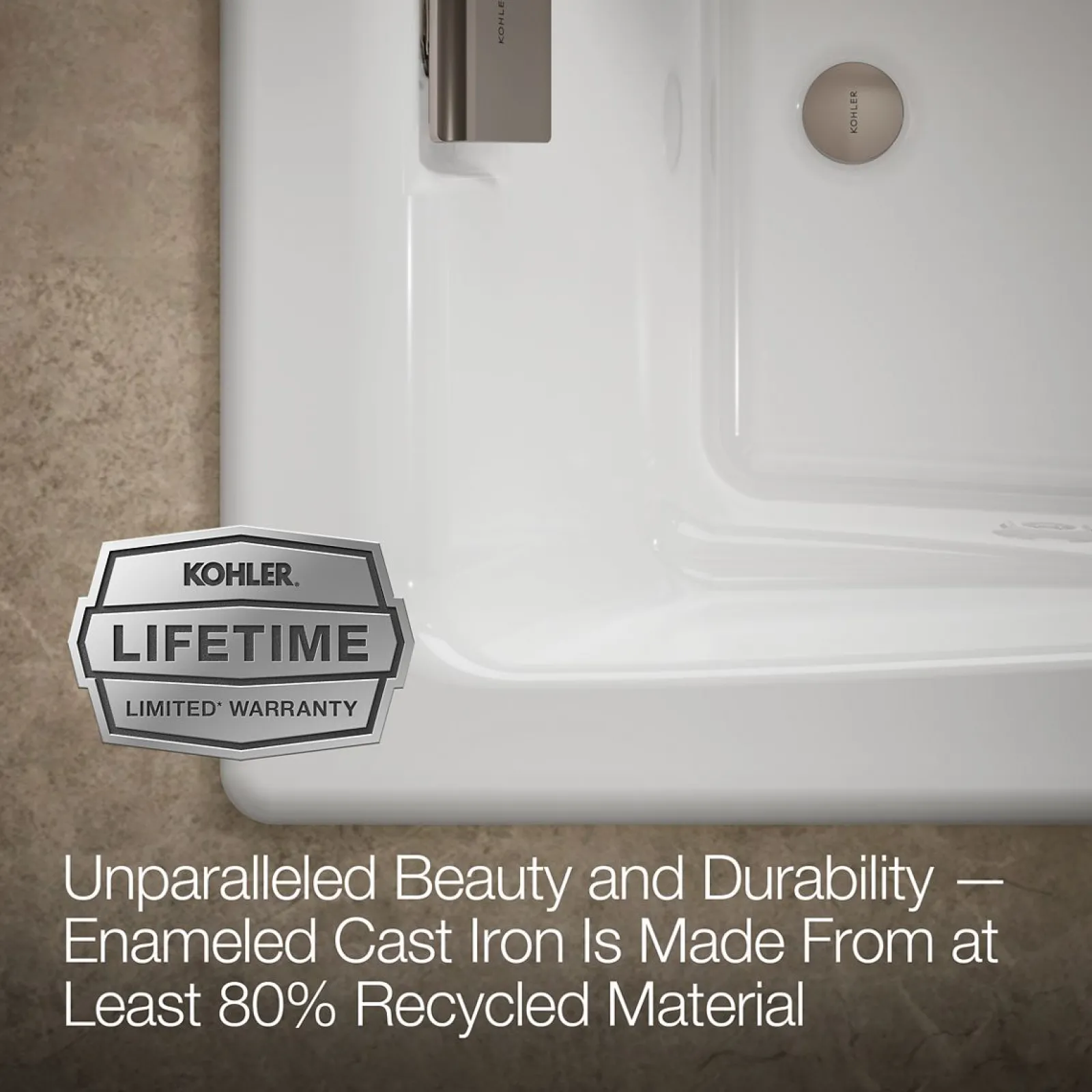 71-3/4" x 36" drop-in/undermount whirlpool bath^Kohler