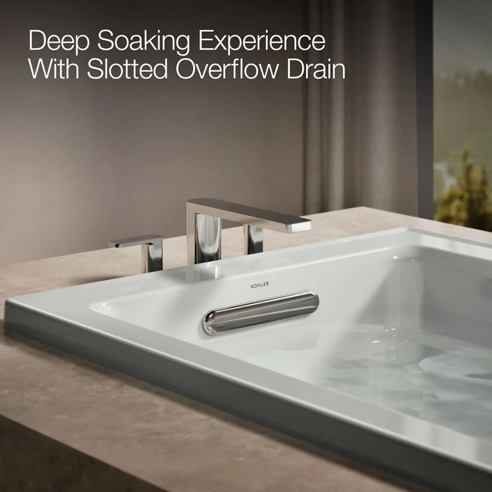 60" x 32" drop-in whirlpool bath^Kohler Hot