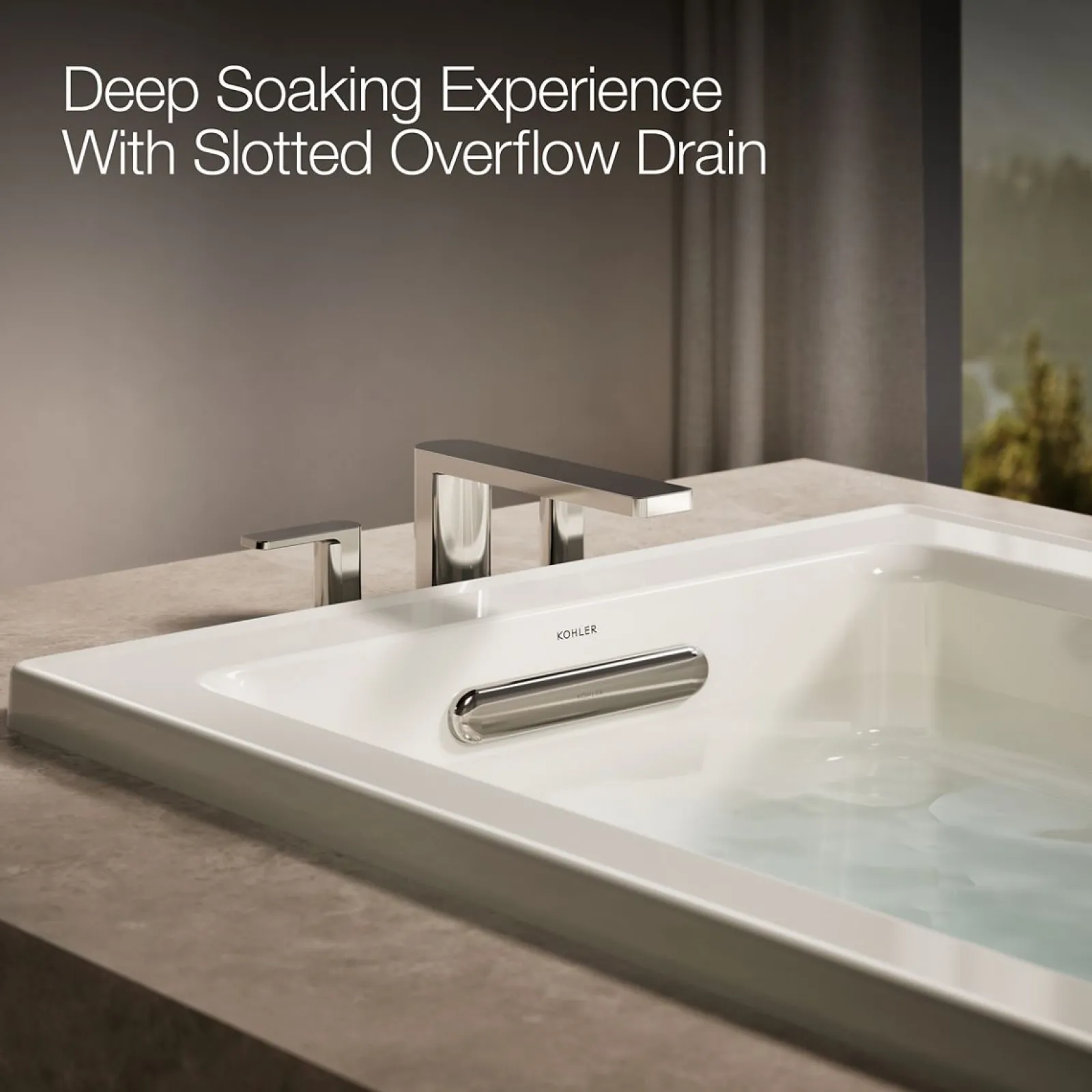 60" x 32" drop-in whirlpool bath^Kohler Hot