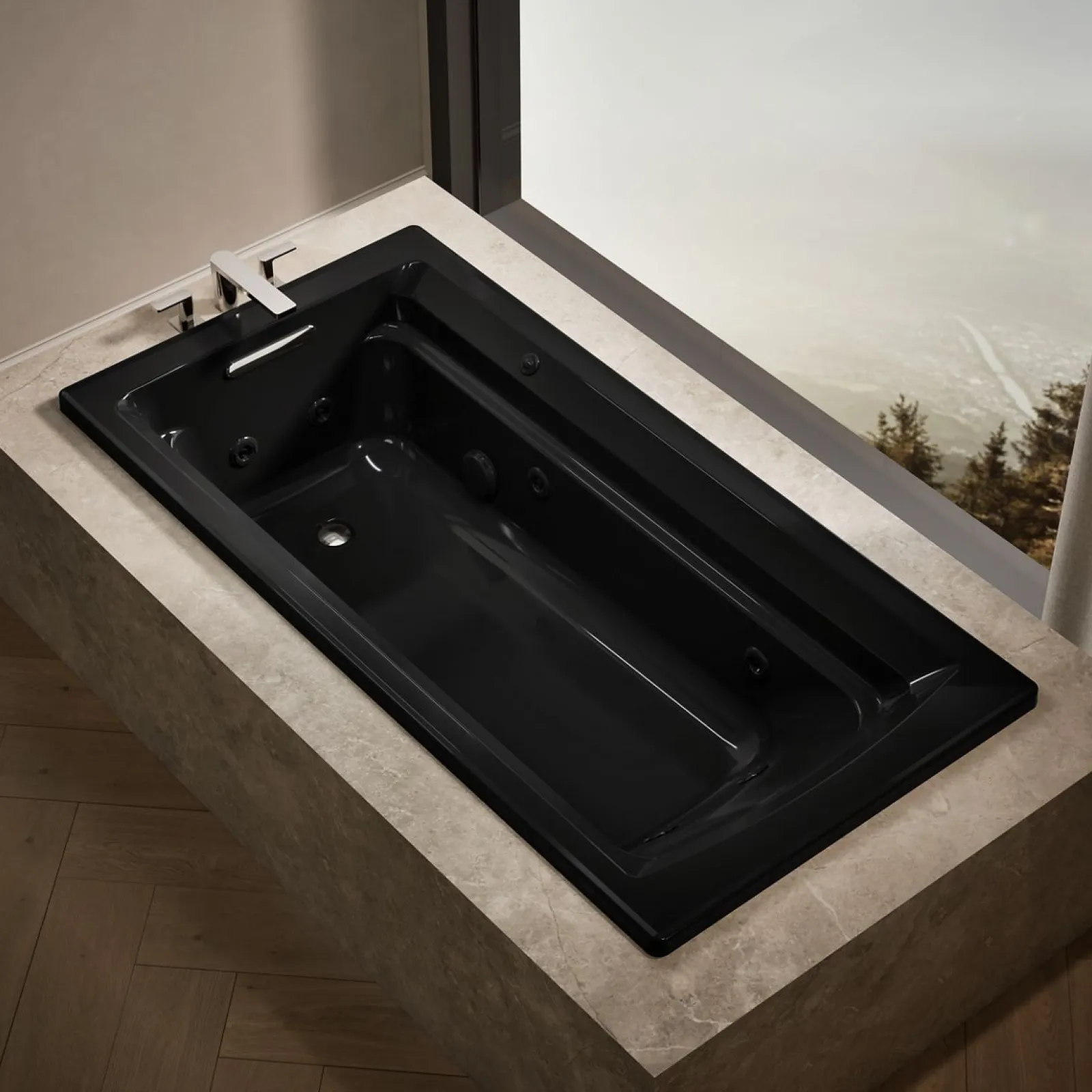 72" x 36" drop-in whirlpool bath^Kohler Hot