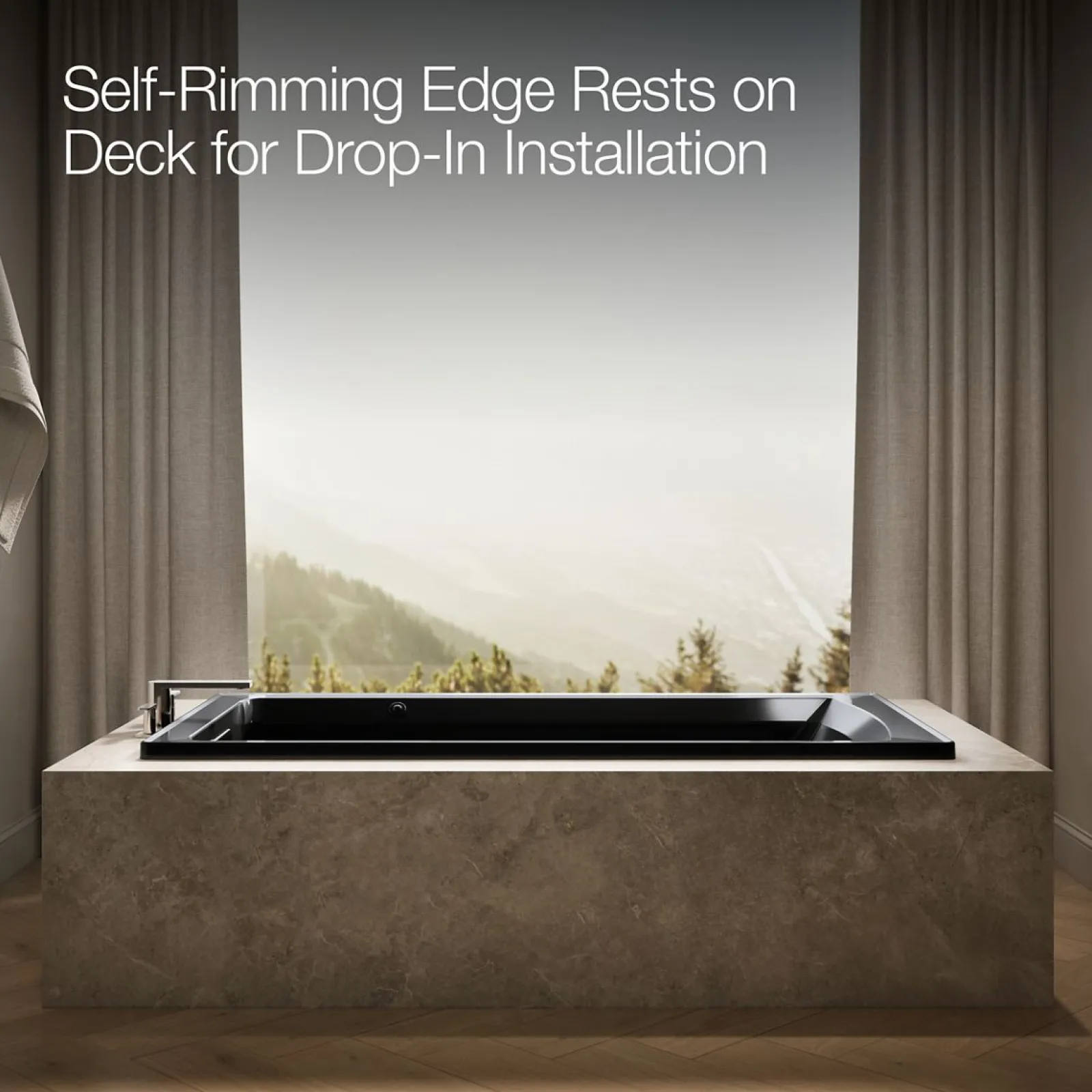 72" x 36" drop-in whirlpool bath^Kohler Hot