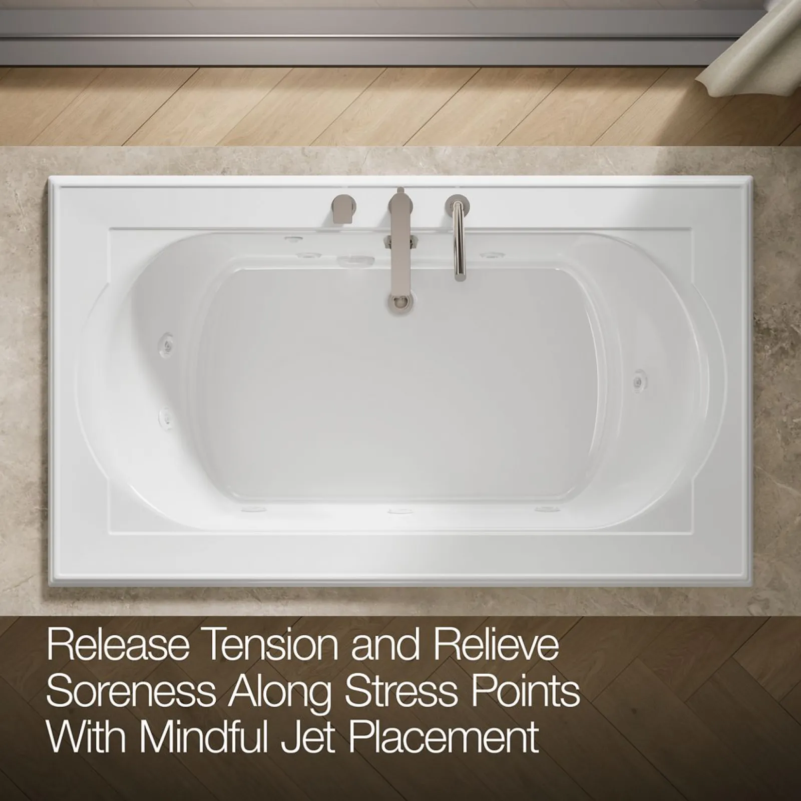 72" x 42" drop-in whirlpool bath^Kohler Best