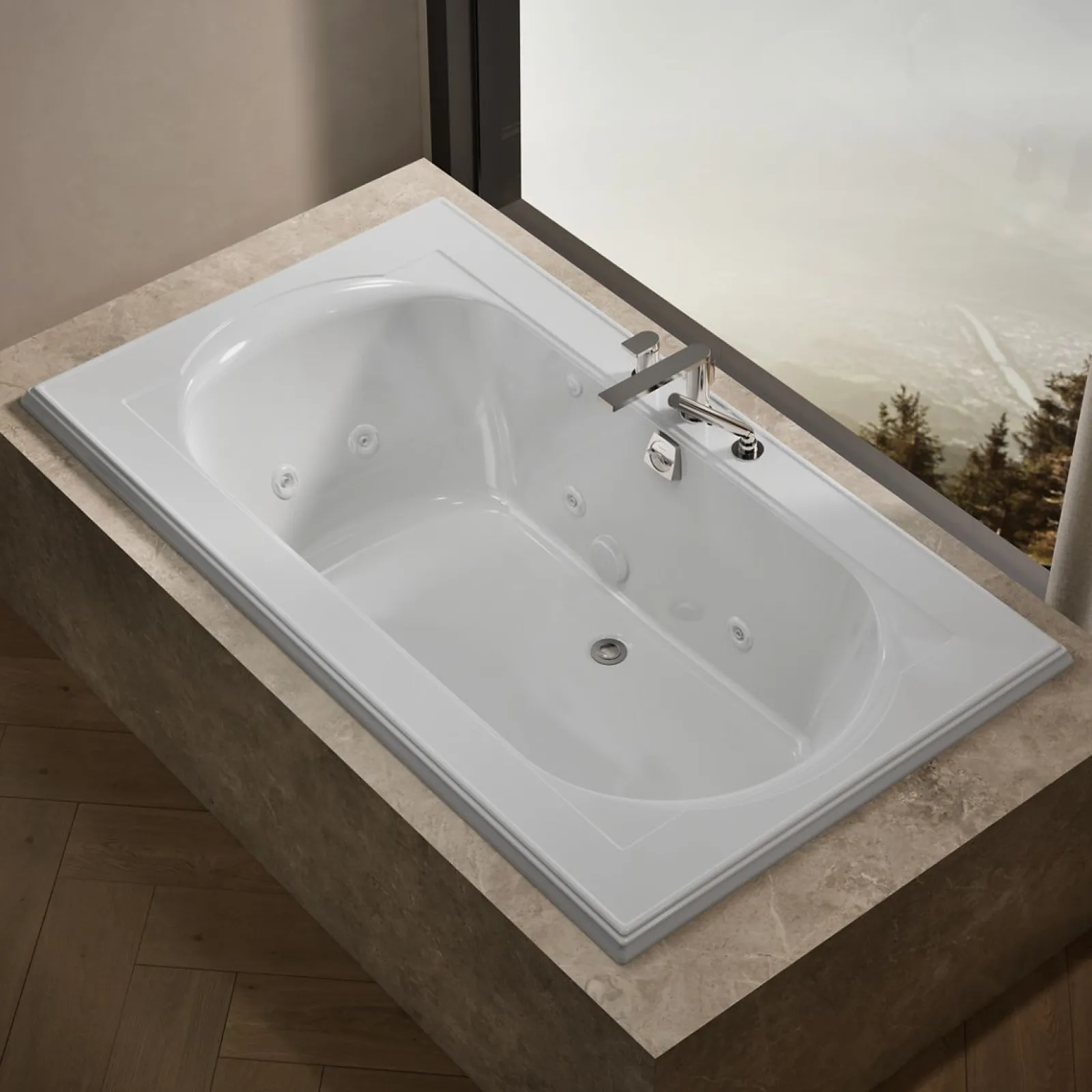 72" x 42" drop-in whirlpool bath^Kohler Best