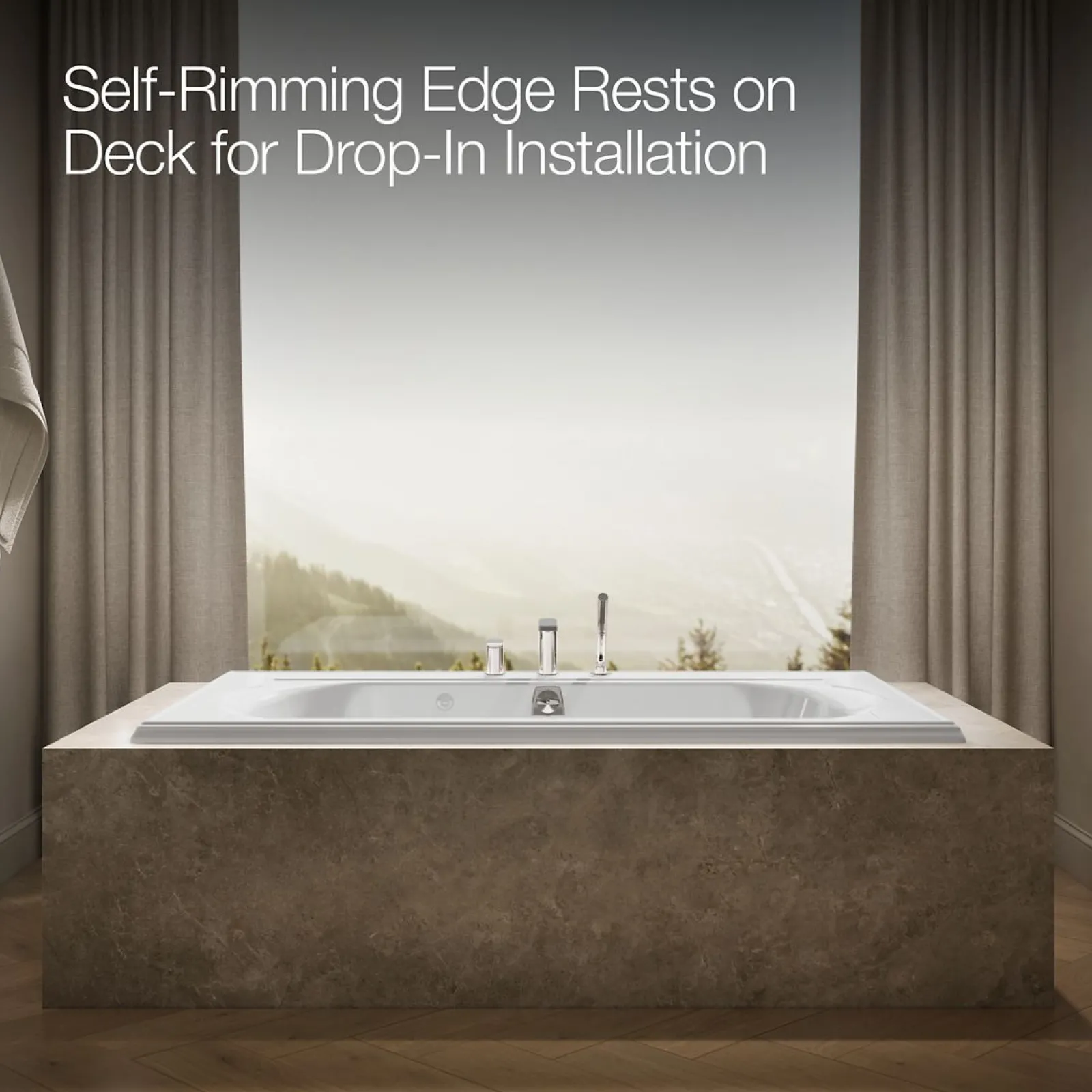 72" x 42" drop-in whirlpool bath^Kohler Best