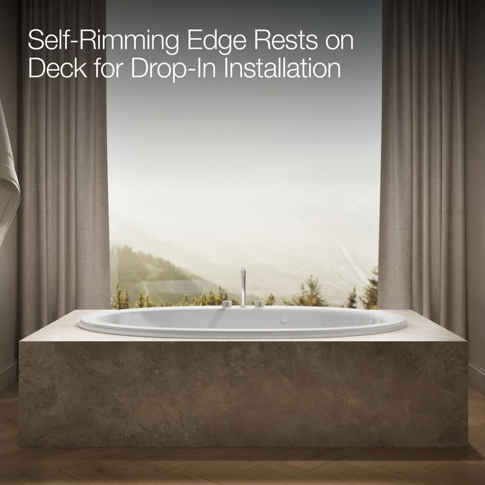 72" x 42" drop-in whirlpool bath^Kohler Discount