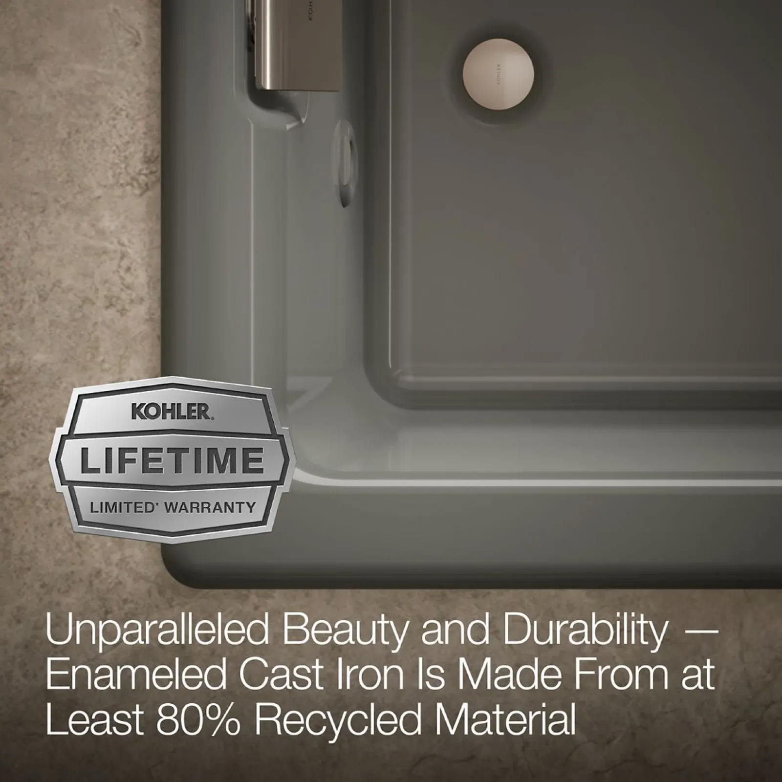 66" x 36" drop-in whirlpool bath^Kohler Outlet