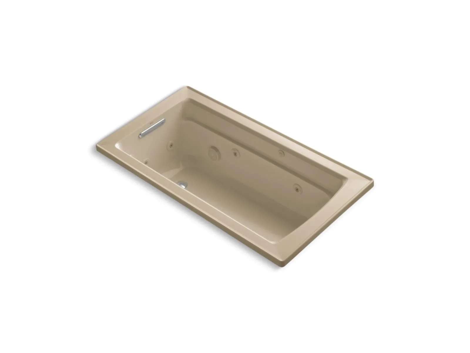 60" x 32" drop-in whirlpool bath with and Bask® heated surface^Kohler Best