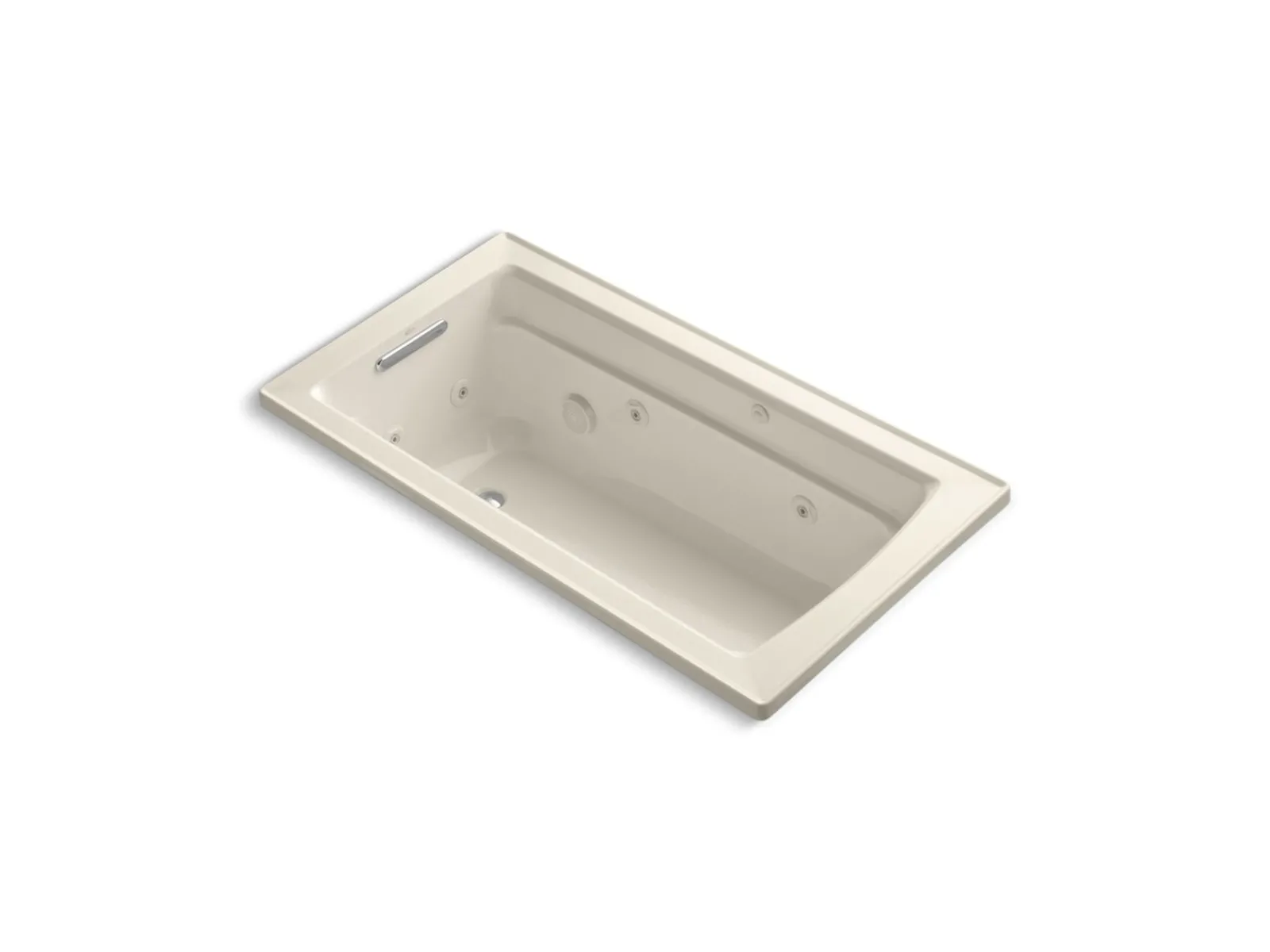 60" x 32" drop-in whirlpool bath with and Bask® heated surface^Kohler Best