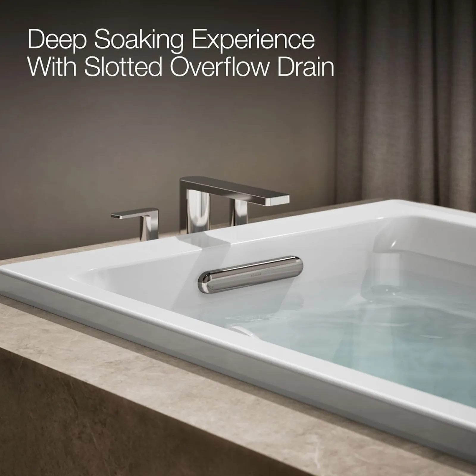 72" x 36" drop-in whirlpool bath with Bask® heated surface^Kohler Best