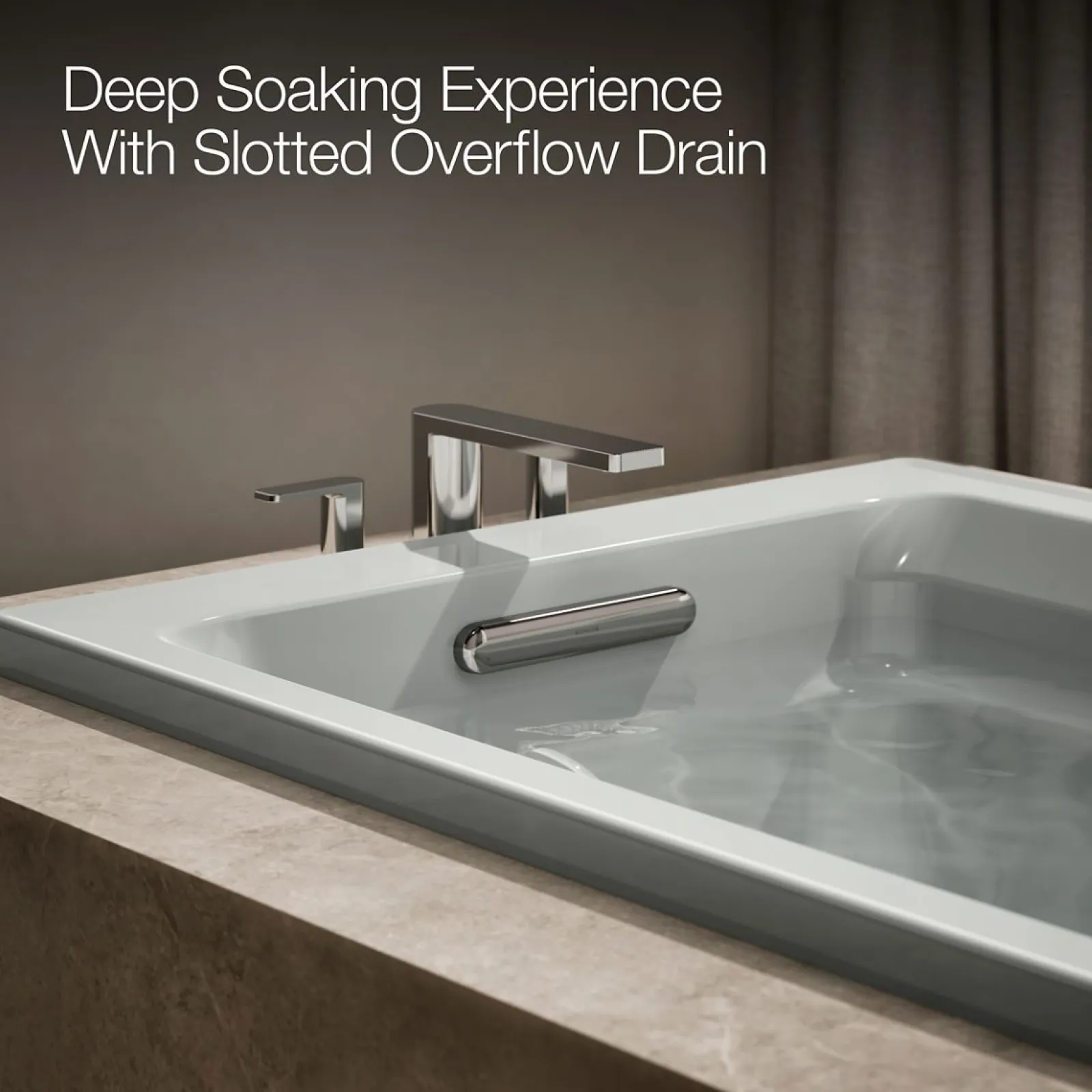 72" x 36" drop-in whirlpool bath with Bask® heated surface^Kohler Best