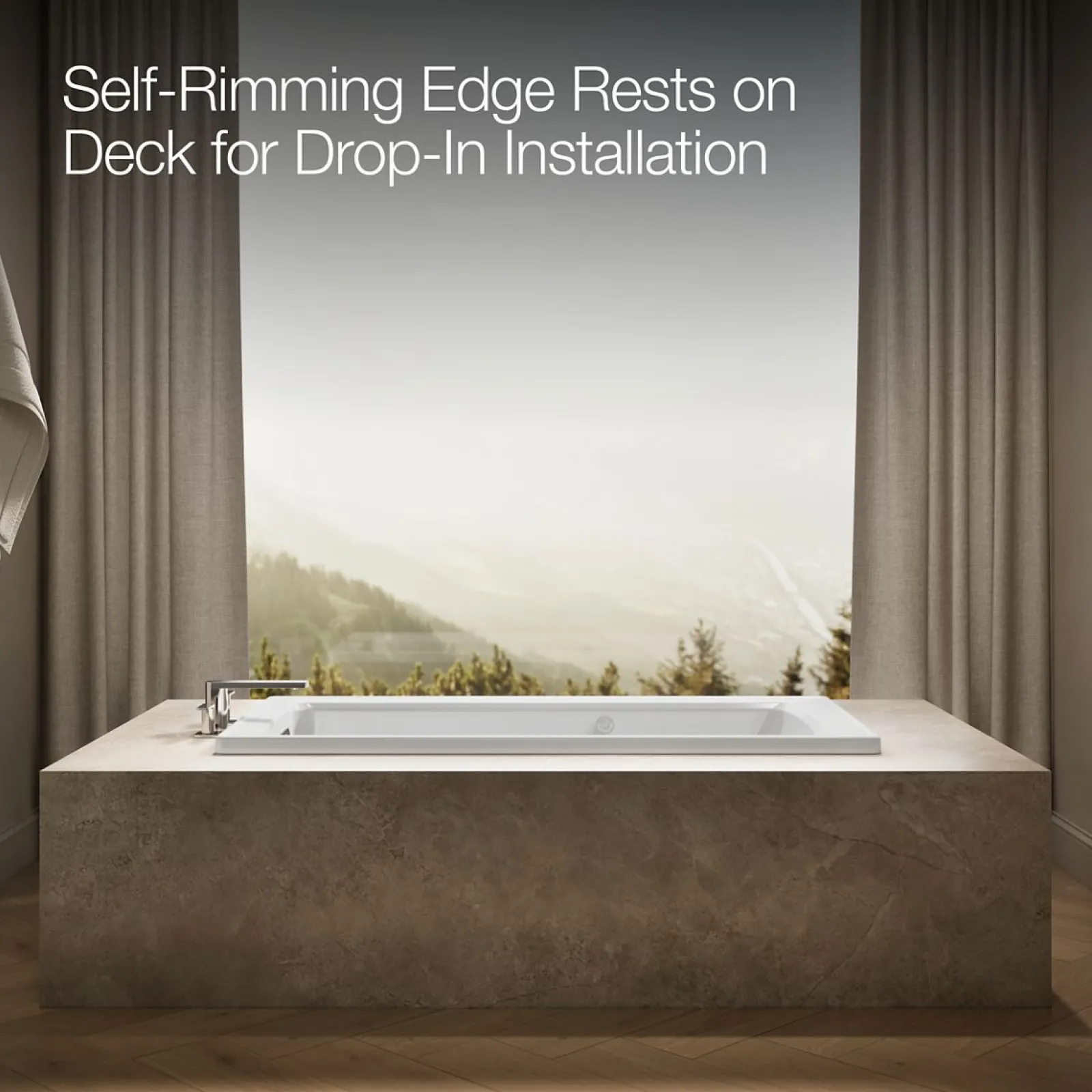 60" x 30" drop-in whirlpool bath with Bask® heated surface^Kohler Sale